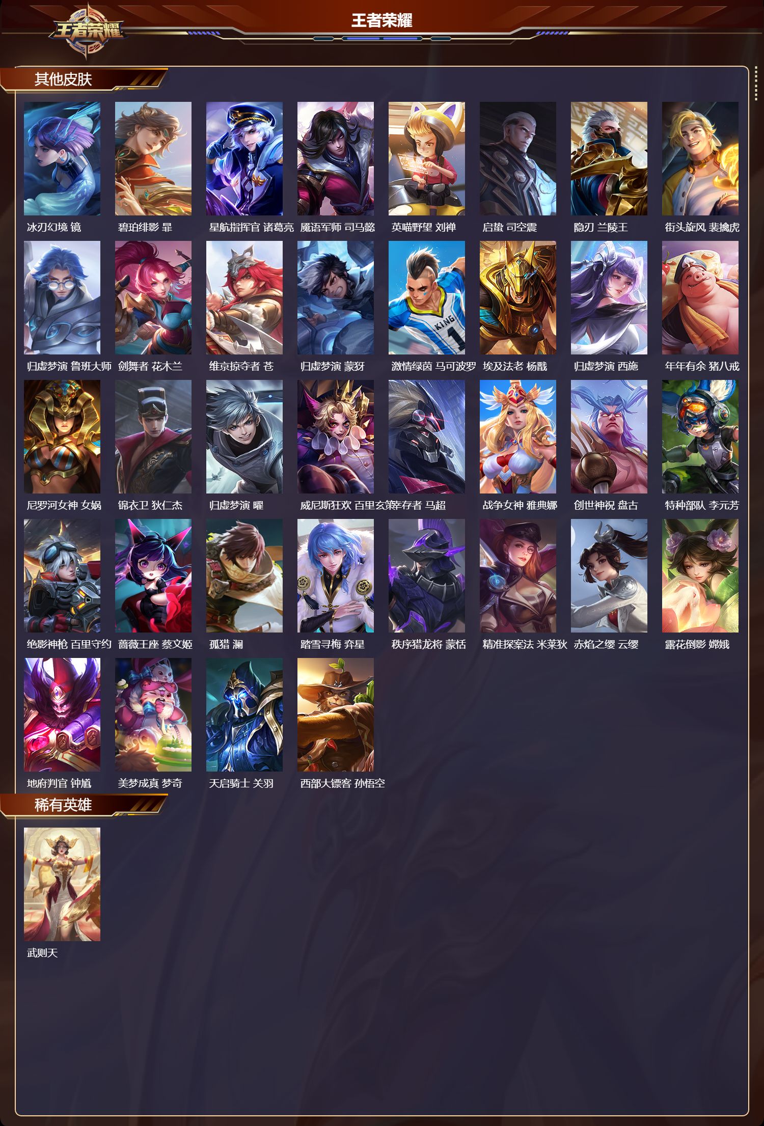 WZMK3394857王者荣耀账号详情图5