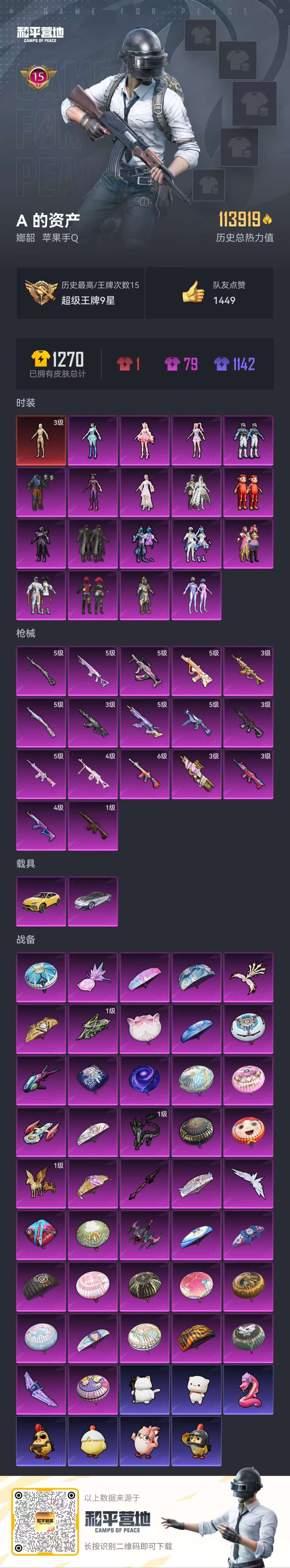 HPSJ3404105和平精英账号详情图4