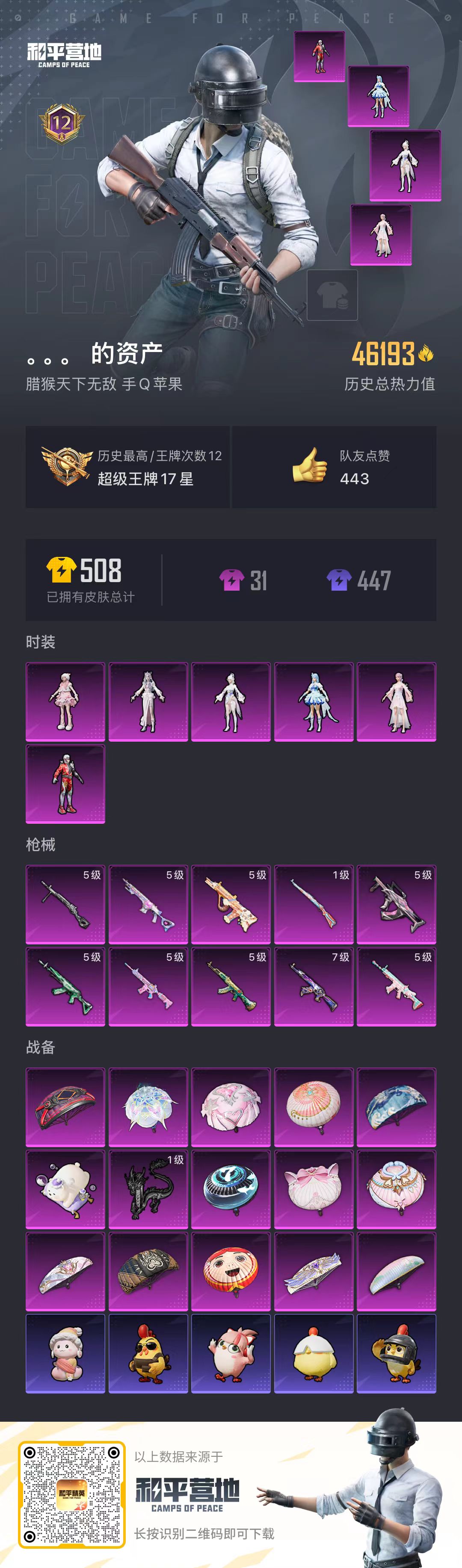 HPSJ3408191和平精英账号详情图2 HPSJ3408191和平精英账号详情图2