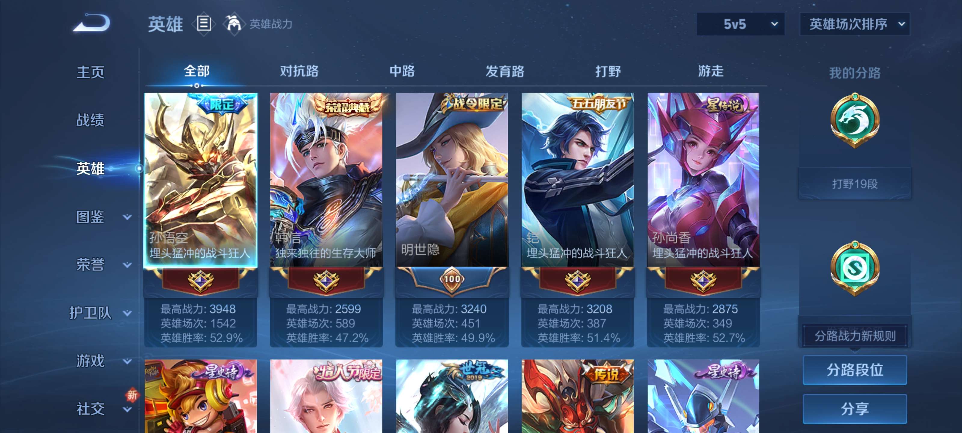 WZZM3400041王者荣耀账号详情图3