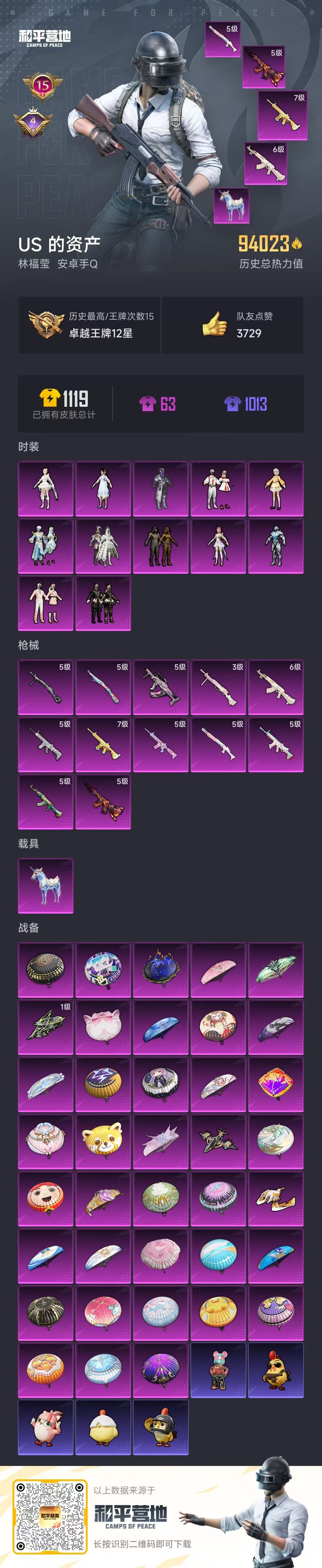 HPSJ3405731和平精英账号详情图2 HPSJ3405731和平精英账号详情图2