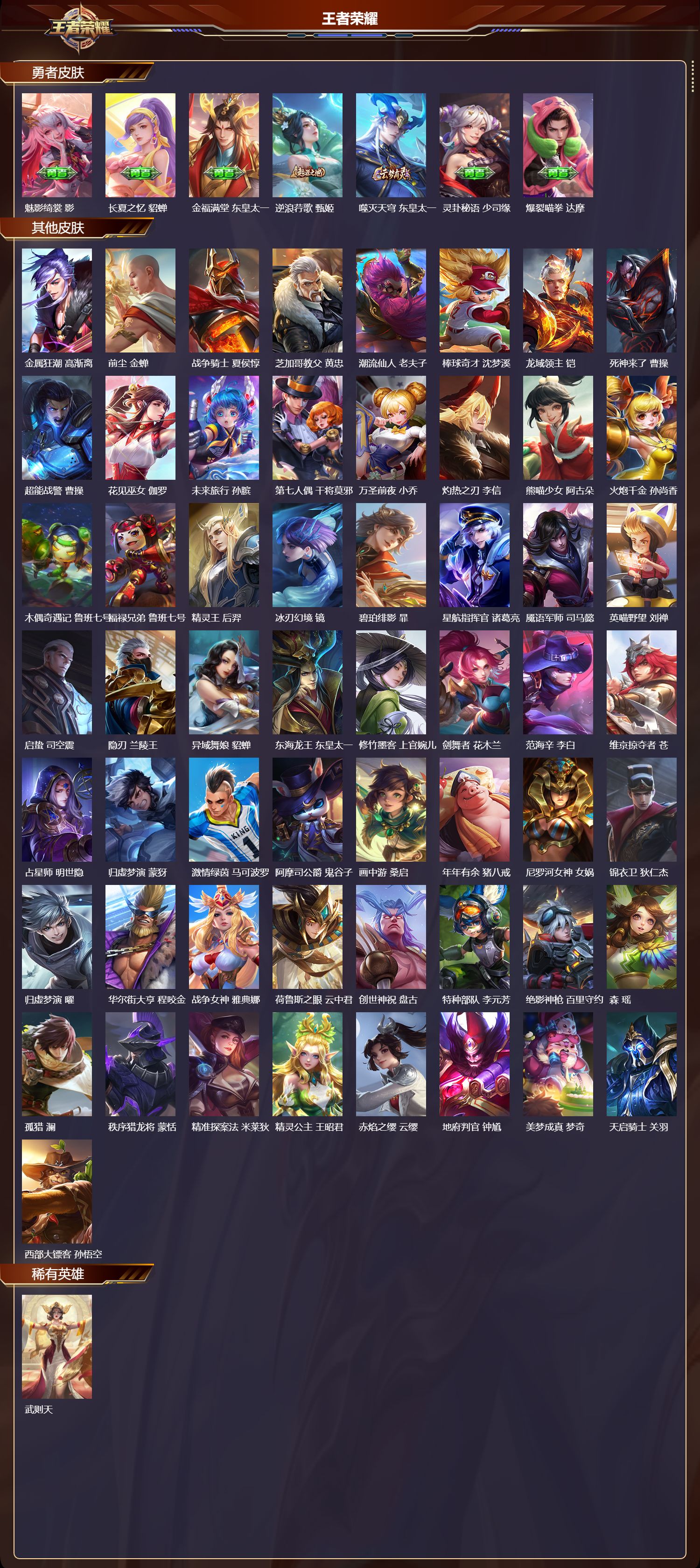 WZMK3394867王者荣耀账号详情图6 WZMK3394867王者荣耀账号详情图6