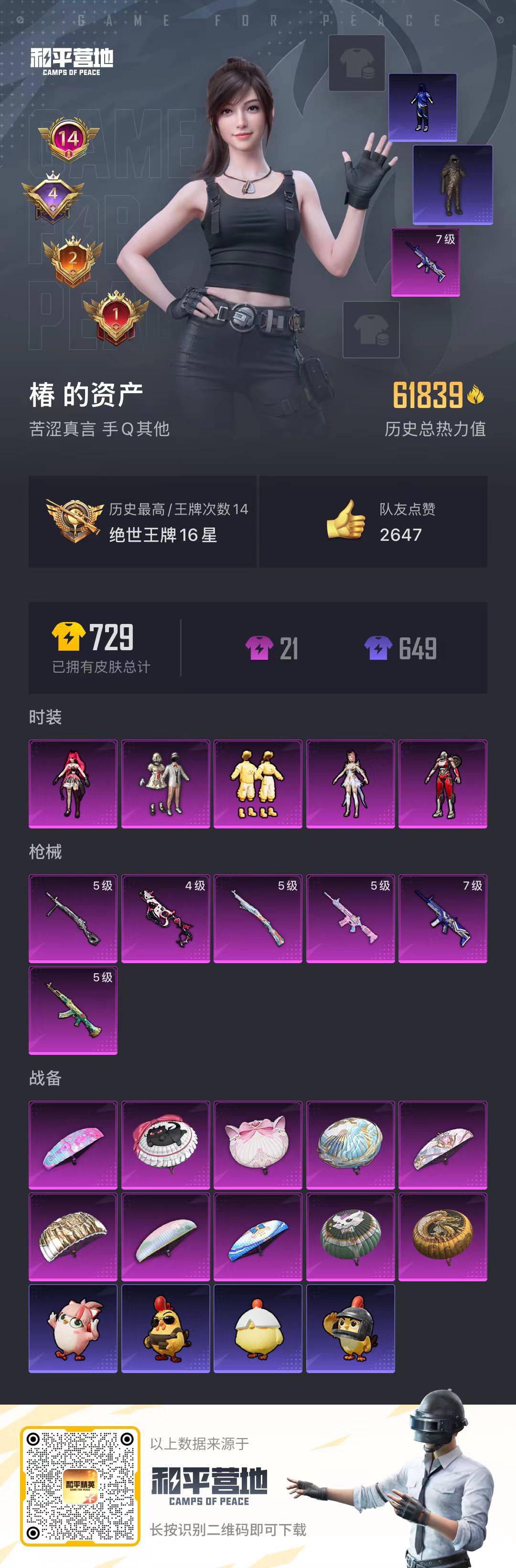 HPSJ3404153和平精英账号详情图4 HPSJ3404153和平精英账号详情图4