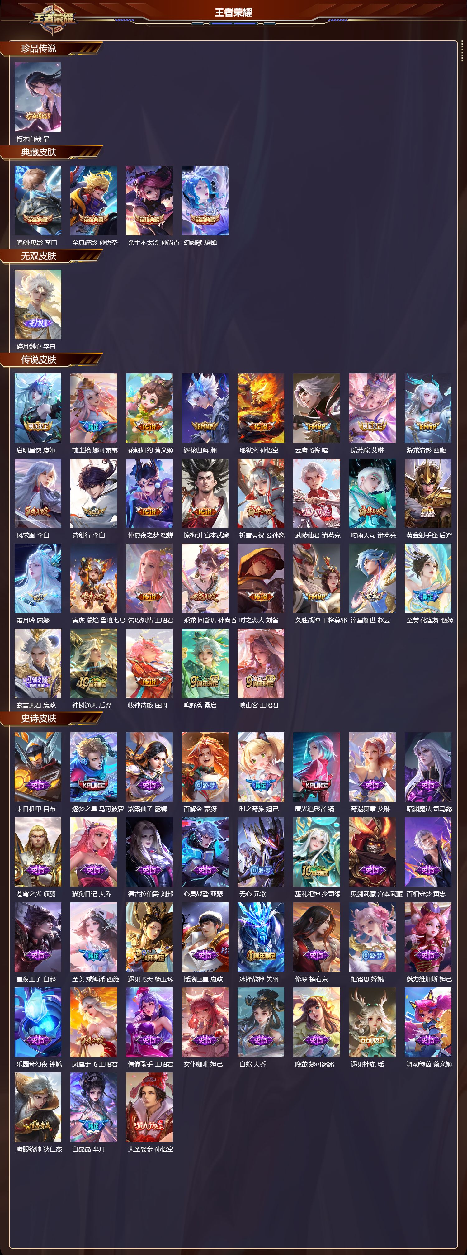 WZCMW3395143王者荣耀账号详情图2