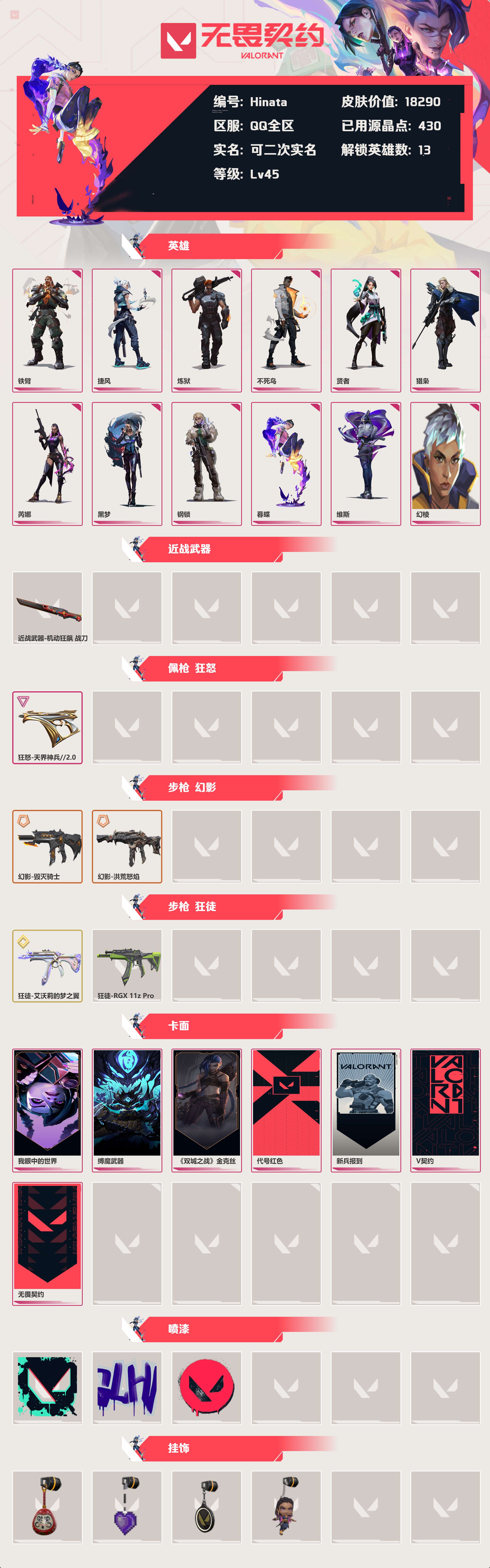 WWQLX424729无畏契约账号详情图2