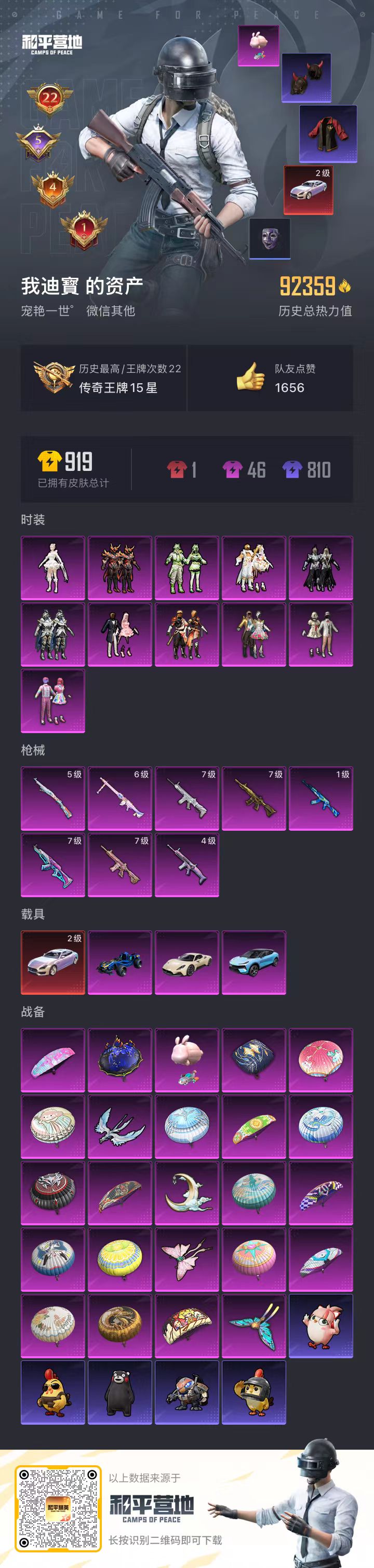 HPSJ3404112和平精英账号详情图4 HPSJ3404112和平精英账号详情图4