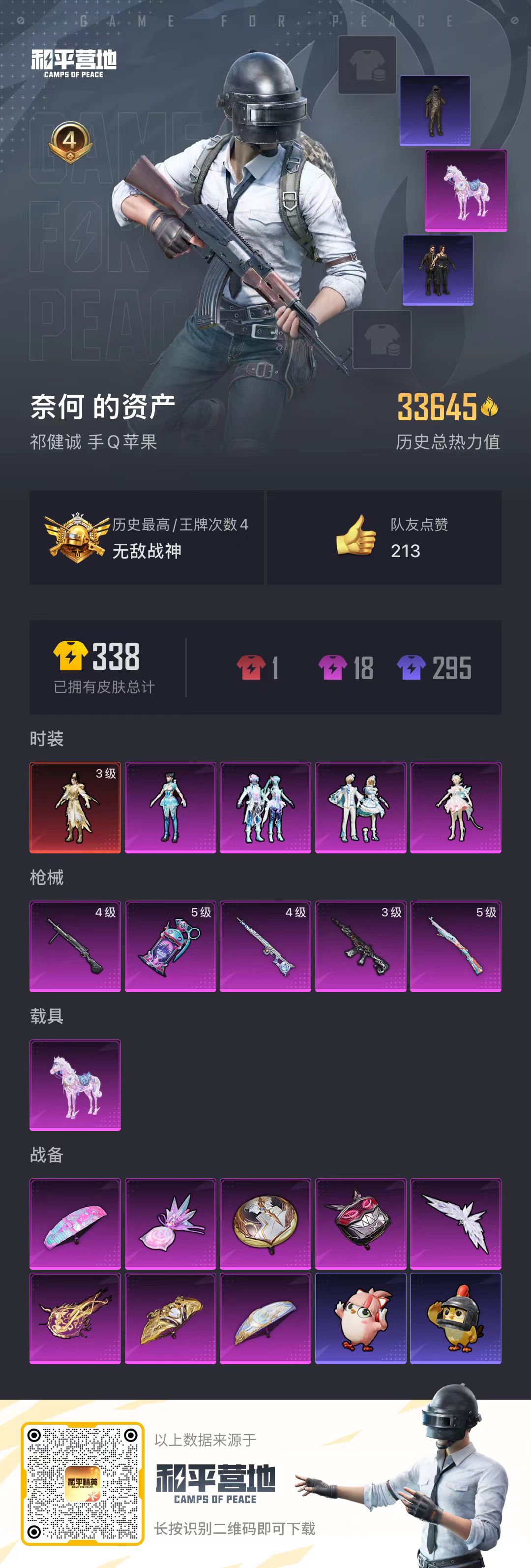 HPSJ3408193和平精英账号详情图4 HPSJ3408193和平精英账号详情图4