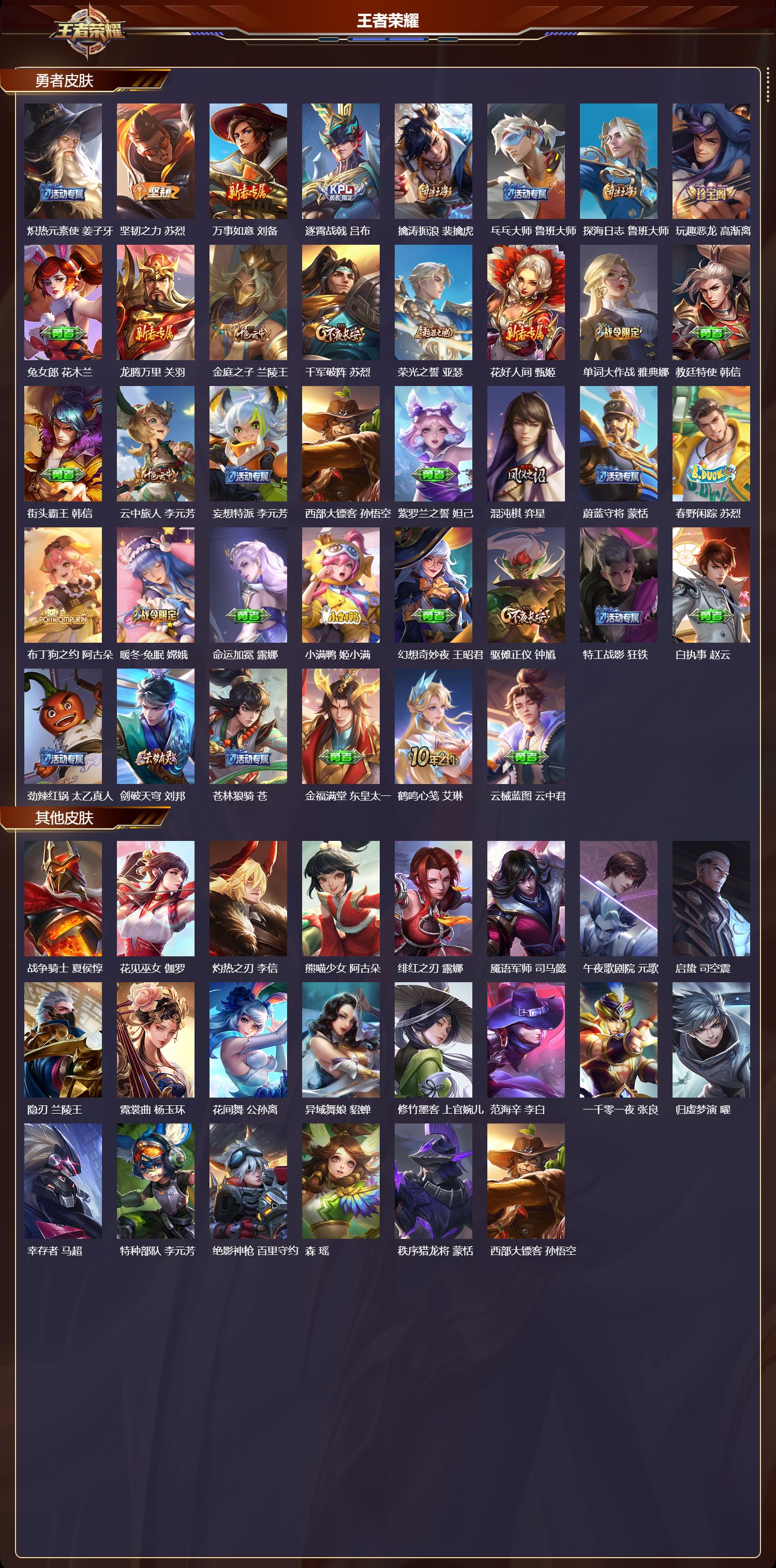 WZMK3394856王者荣耀账号详情图4