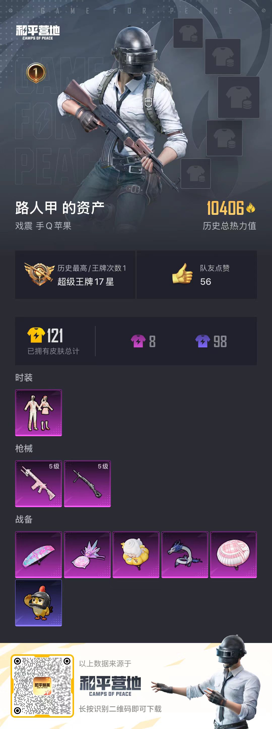 HPSJ3408196和平精英账号详情图3 HPSJ3408196和平精英账号详情图3