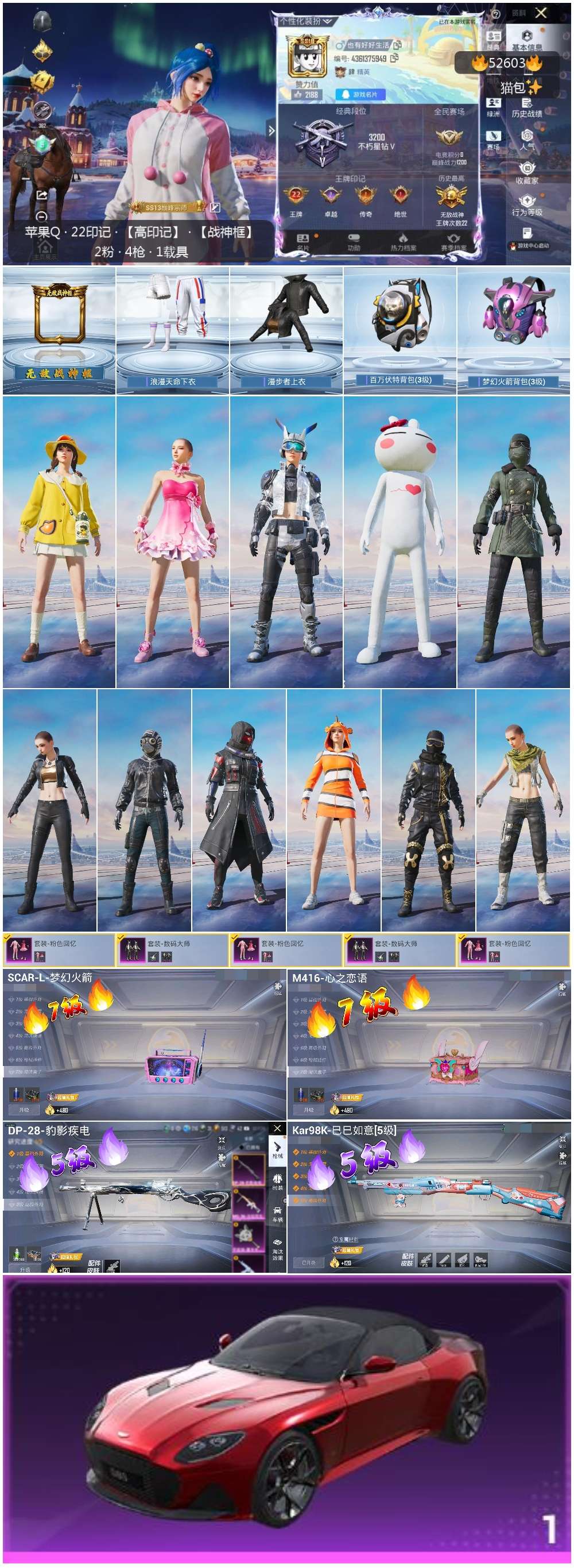 HPSJ3426934和平精英账号详情图4 HPSJ3426934和平精英账号详情图4