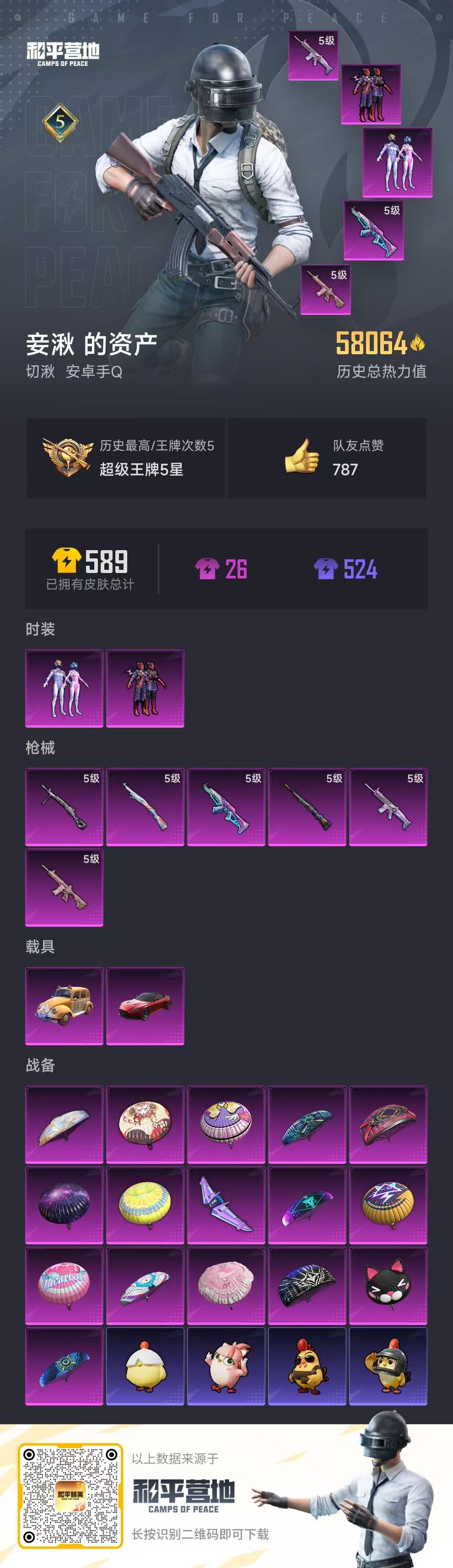 HPSJ3426995和平精英账号详情图4 HPSJ3426995和平精英账号详情图4