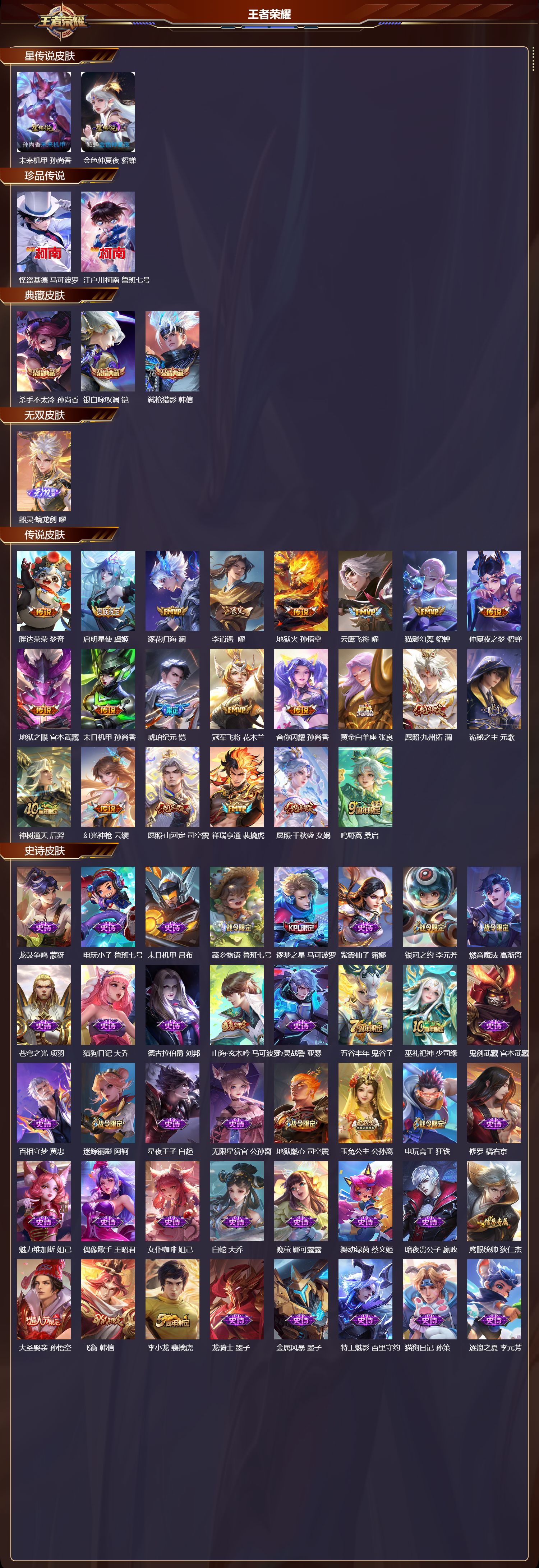 WZMK3418154王者荣耀账号详情图2 WZMK3418154王者荣耀账号详情图2