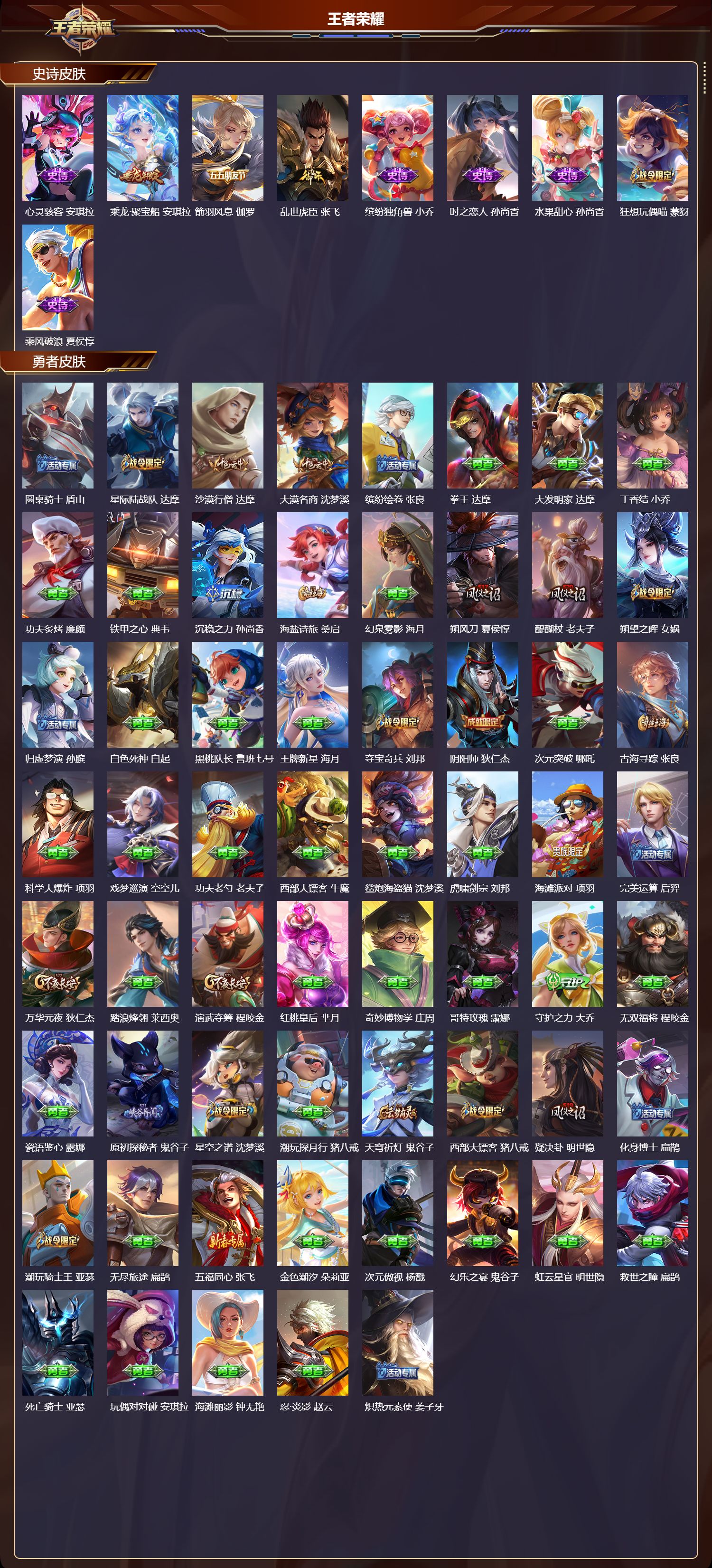 WZMK3418159王者荣耀账号详情图3 WZMK3418159王者荣耀账号详情图3