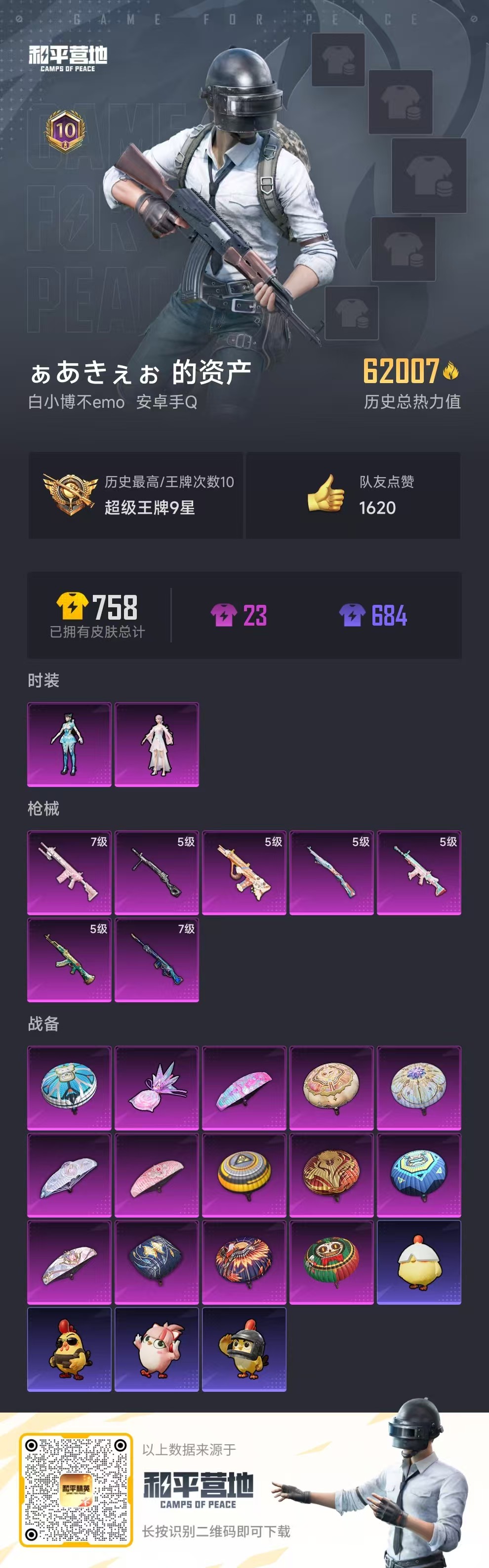 HPSJ3427093和平精英账号详情图2 HPSJ3427093和平精英账号详情图2