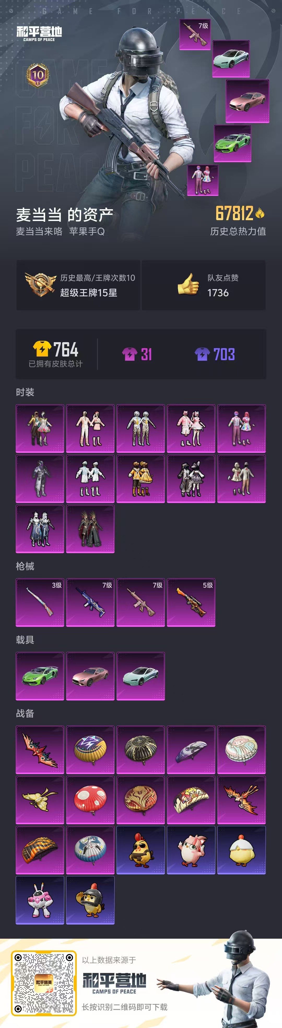 HPSJ3427053和平精英账号详情图3 HPSJ3427053和平精英账号详情图3