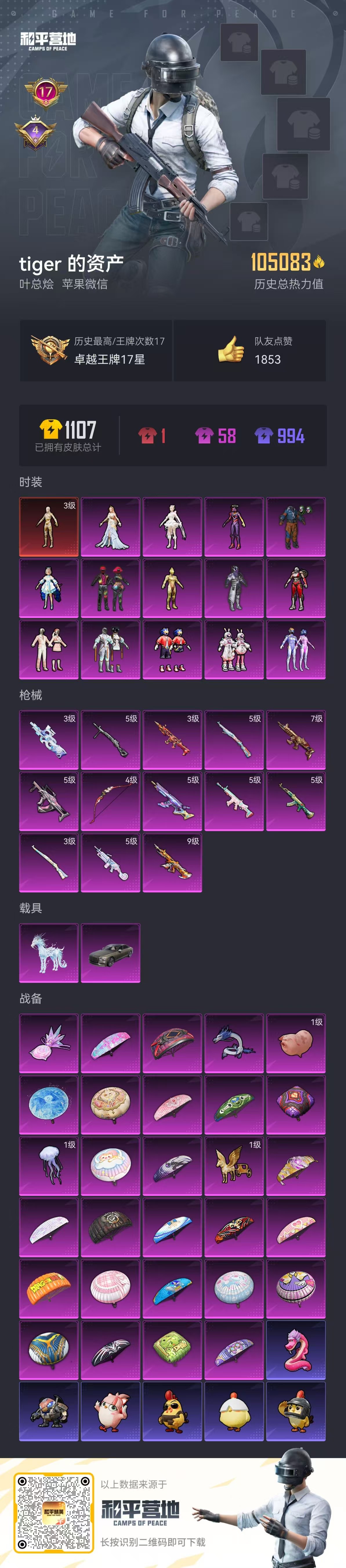 HPSJ3417626和平精英账号详情图4 HPSJ3417626和平精英账号详情图4