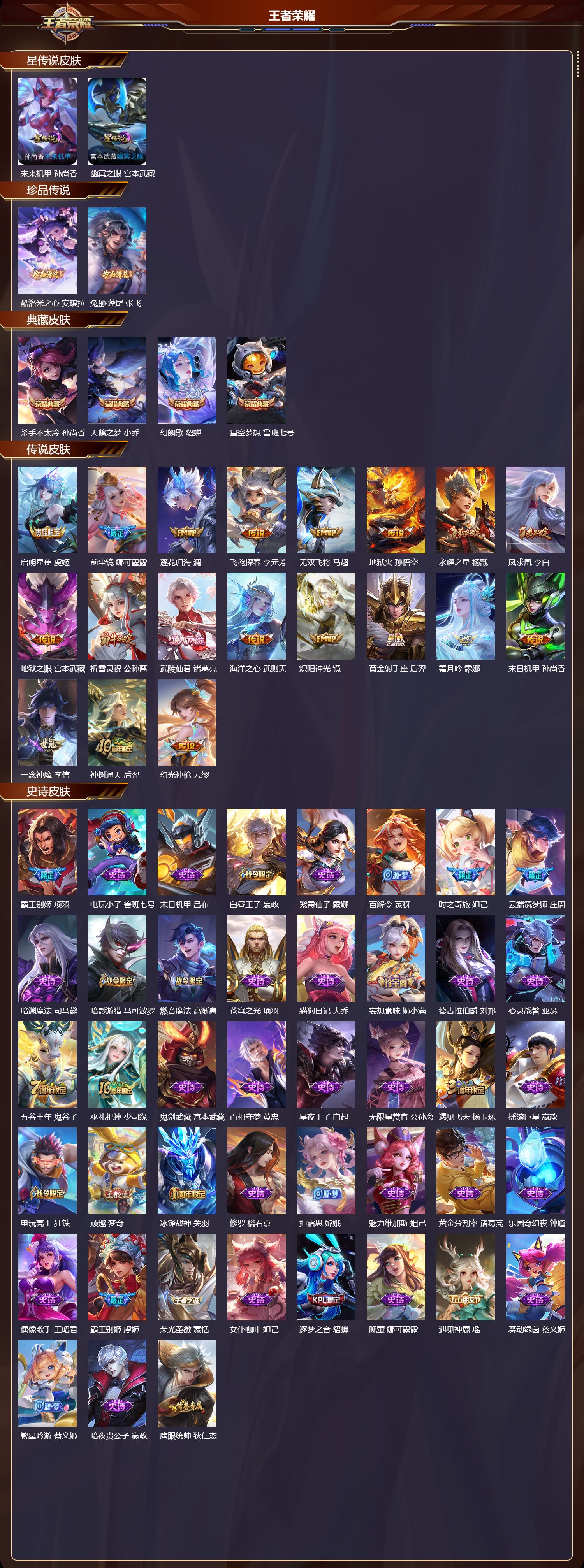 WZMK3418141王者荣耀账号详情图2 WZMK3418141王者荣耀账号详情图2