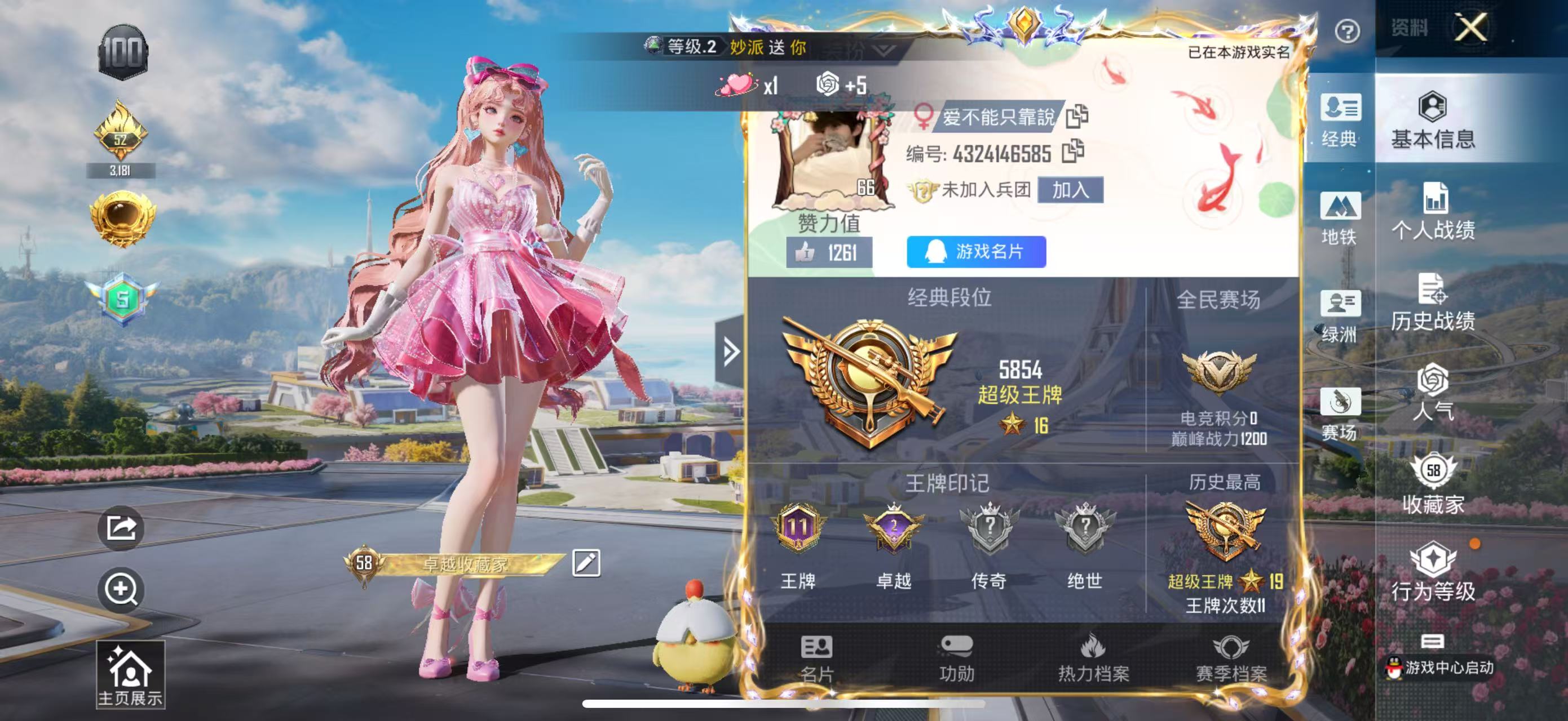 HPSJ3417624和平精英账号详情图4 HPSJ3417624和平精英账号详情图4