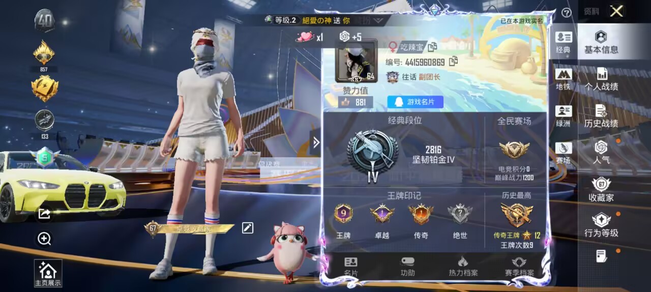 HPSJ3426969和平精英账号详情图5 HPSJ3426969和平精英账号详情图5