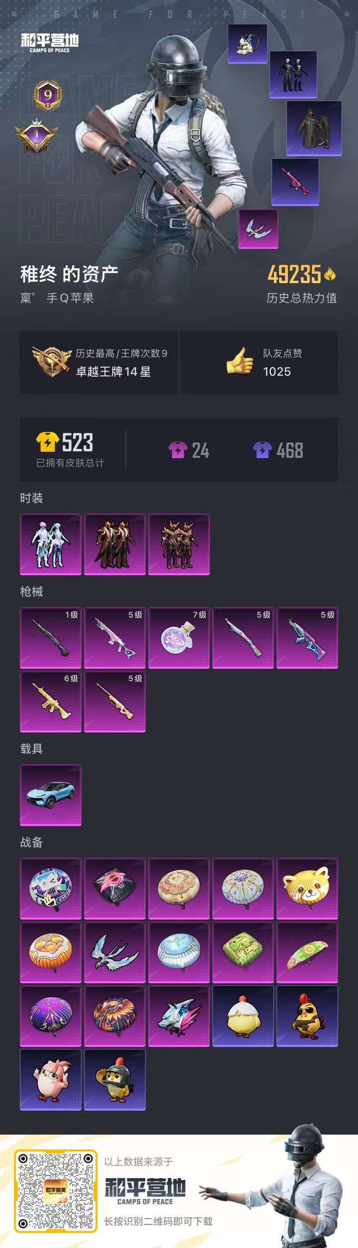 HPSJ3417652和平精英账号详情图2 HPSJ3417652和平精英账号详情图2