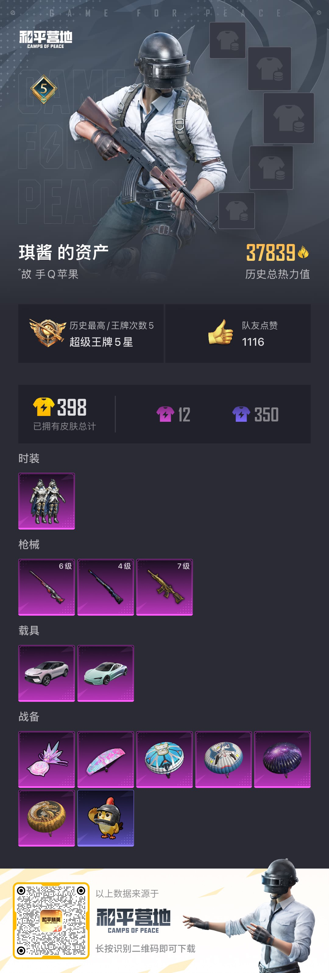 HPSJ3427027和平精英账号详情图4 HPSJ3427027和平精英账号详情图4