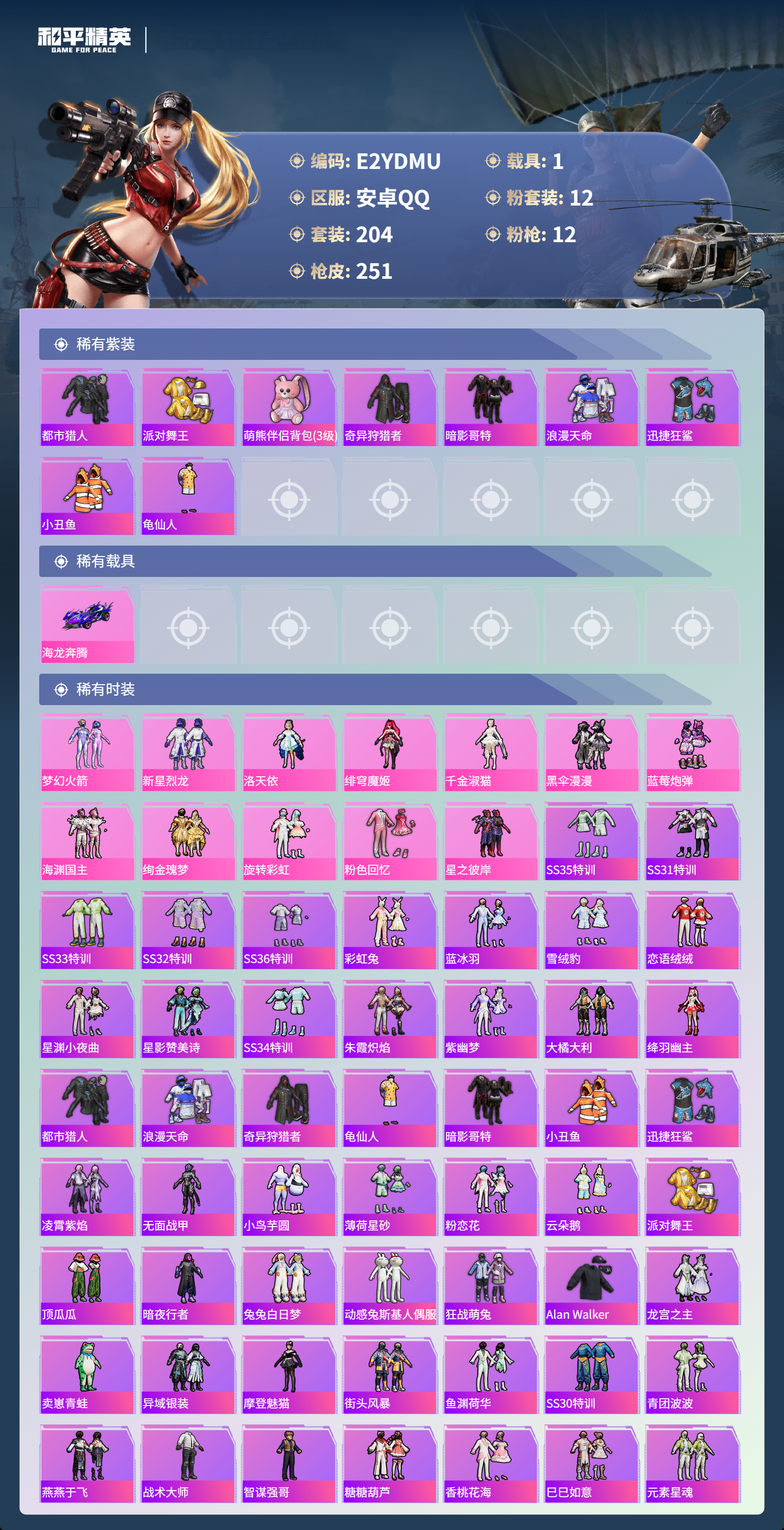 HPCMW3428224和平精英账号详情图2 HPCMW3428224和平精英账号详情图2