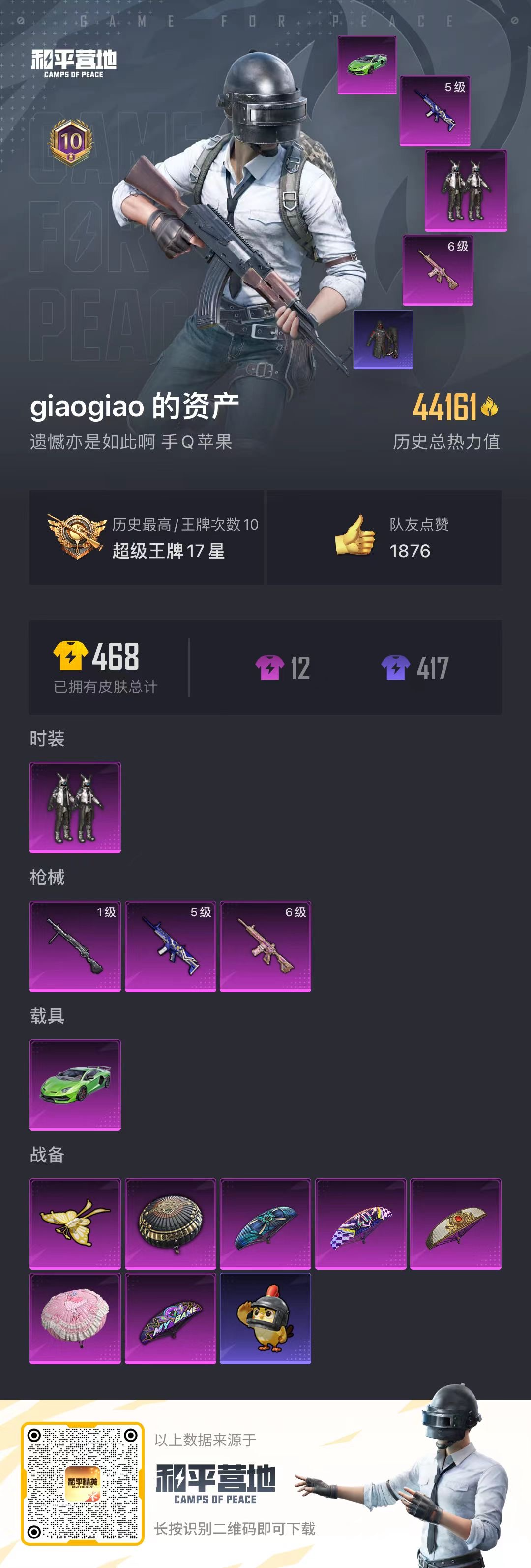 HPSJ3426927和平精英账号详情图5