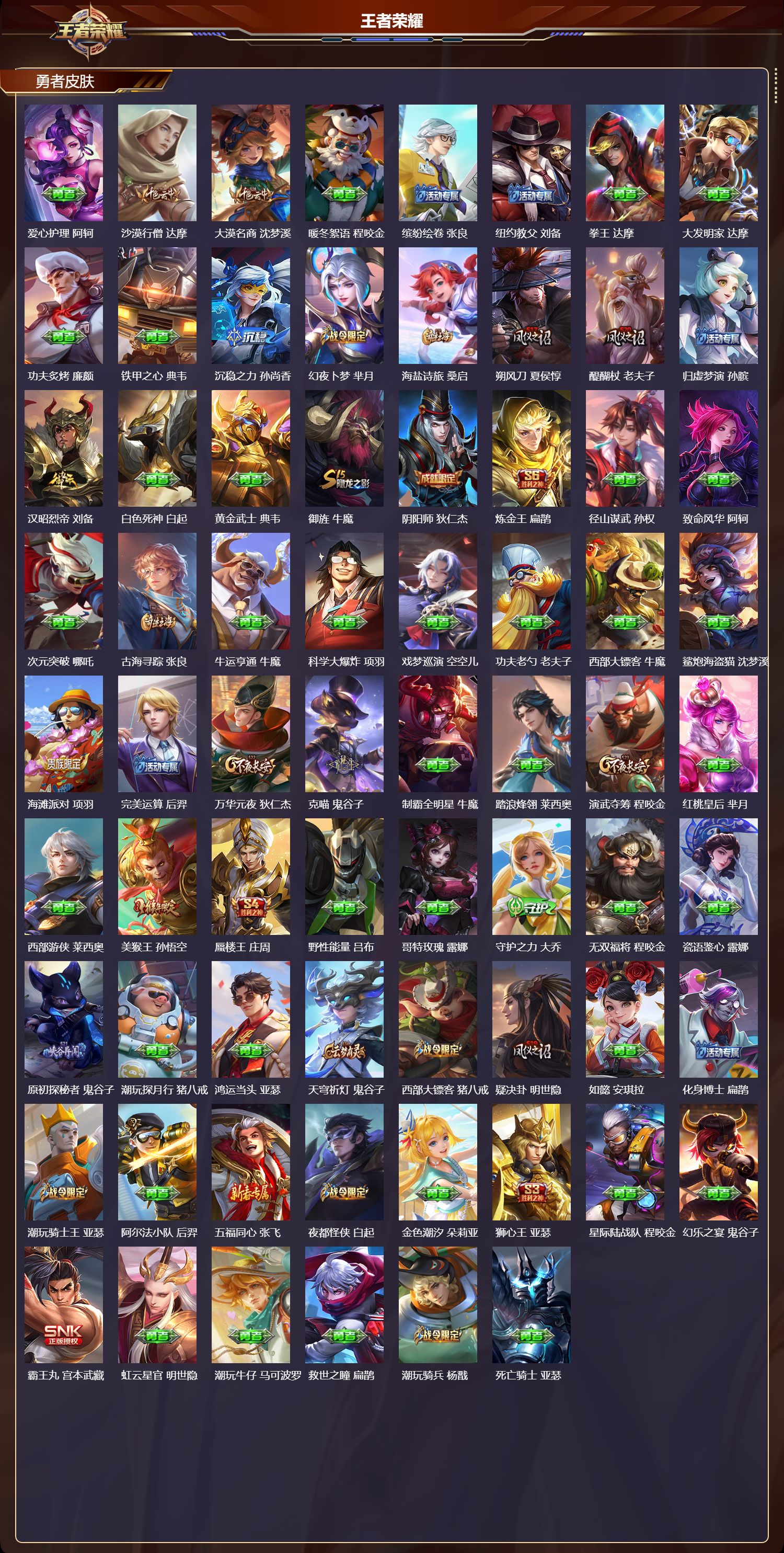 WZMK3418141王者荣耀账号详情图4 WZMK3418141王者荣耀账号详情图4