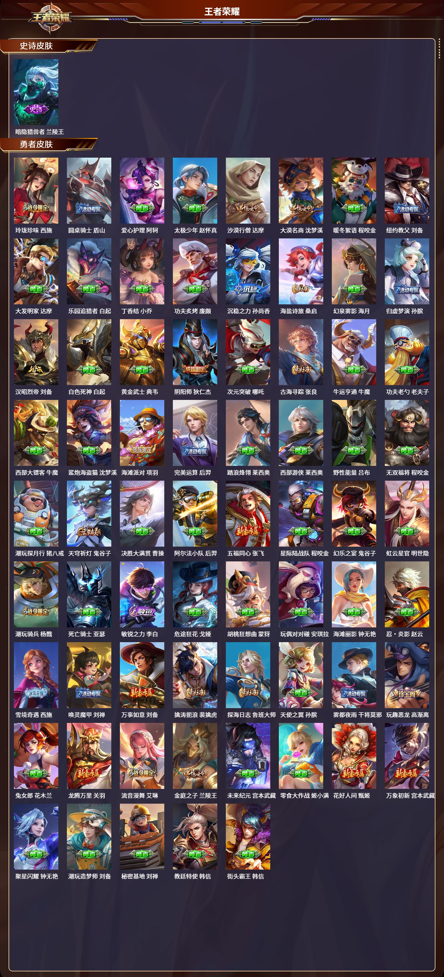 WZCMW3428397王者荣耀账号详情图4 WZCMW3428397王者荣耀账号详情图4