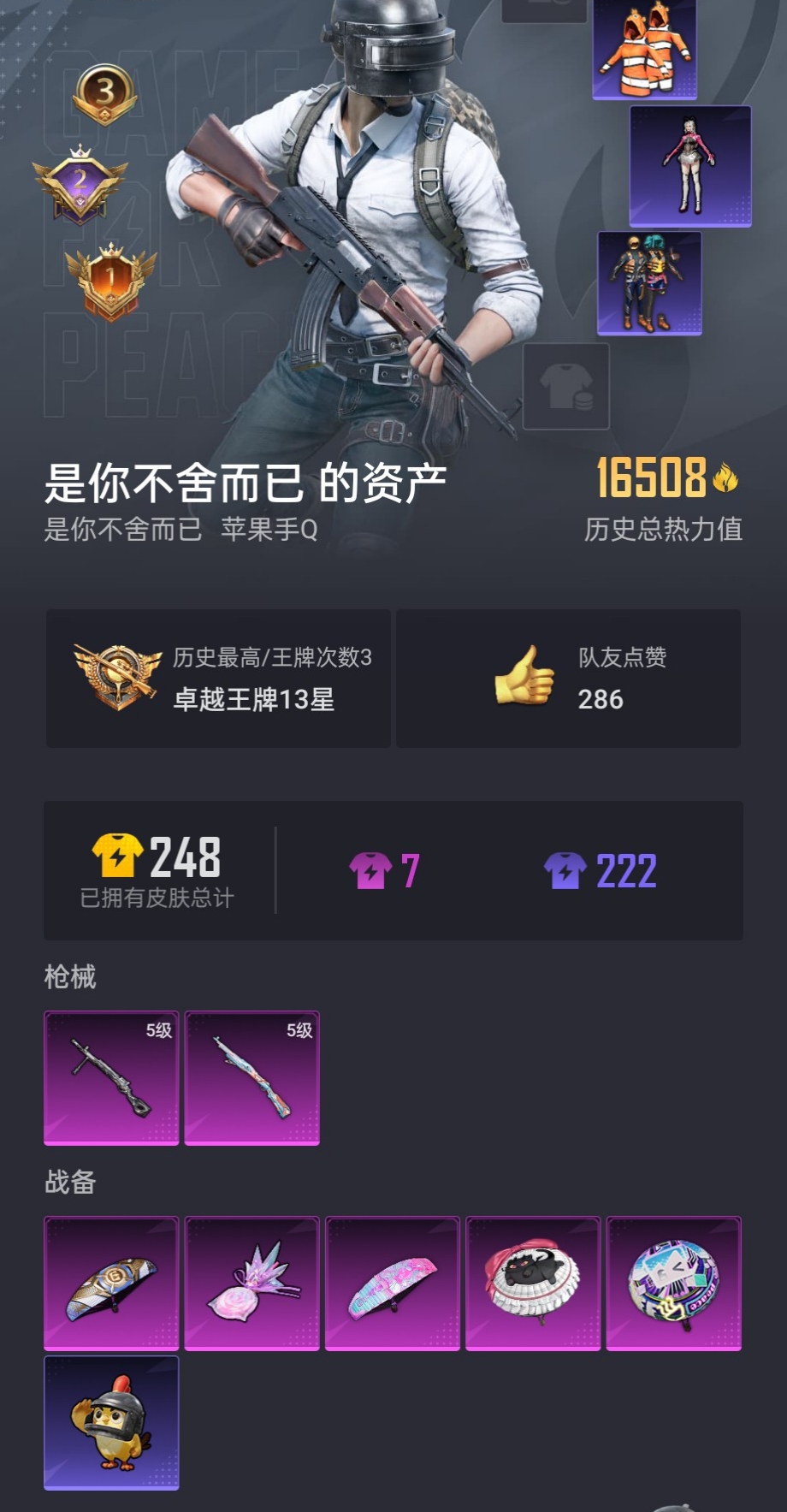 HPZM3430135和平精英账号详情图2 HPZM3430135和平精英账号详情图2