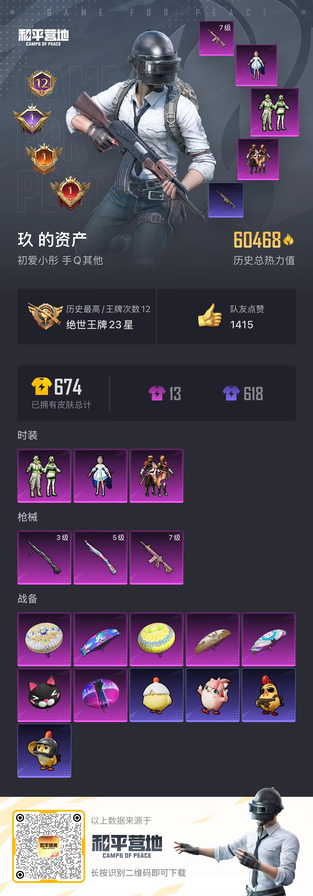 HPSJ3430404和平精英账号详情图5 HPSJ3430404和平精英账号详情图5