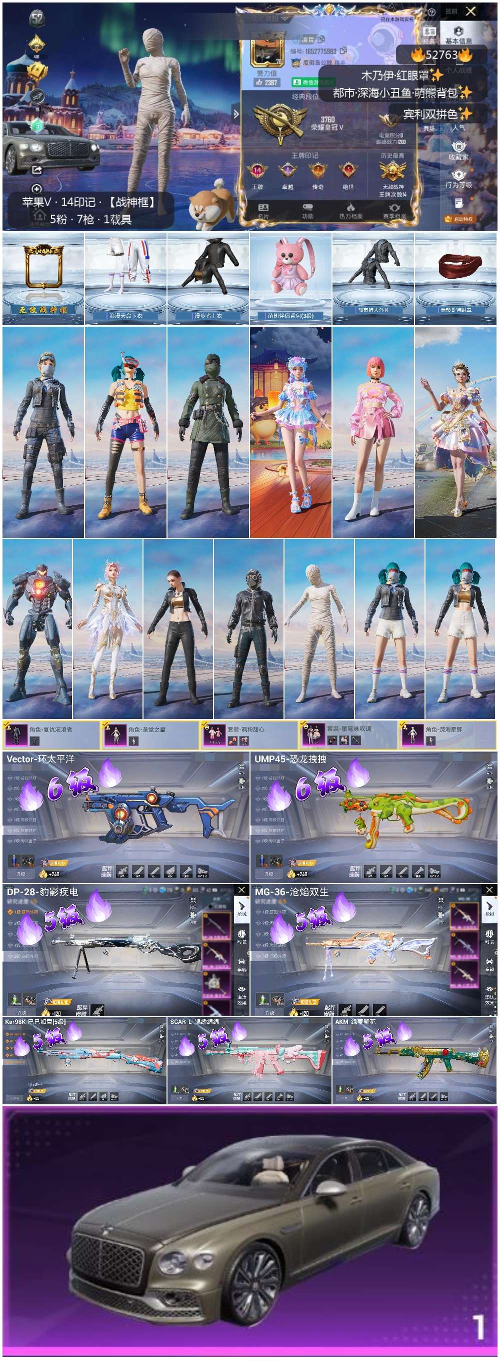 HPSJ3420934和平精英账号详情图3 HPSJ3420934和平精英账号详情图3