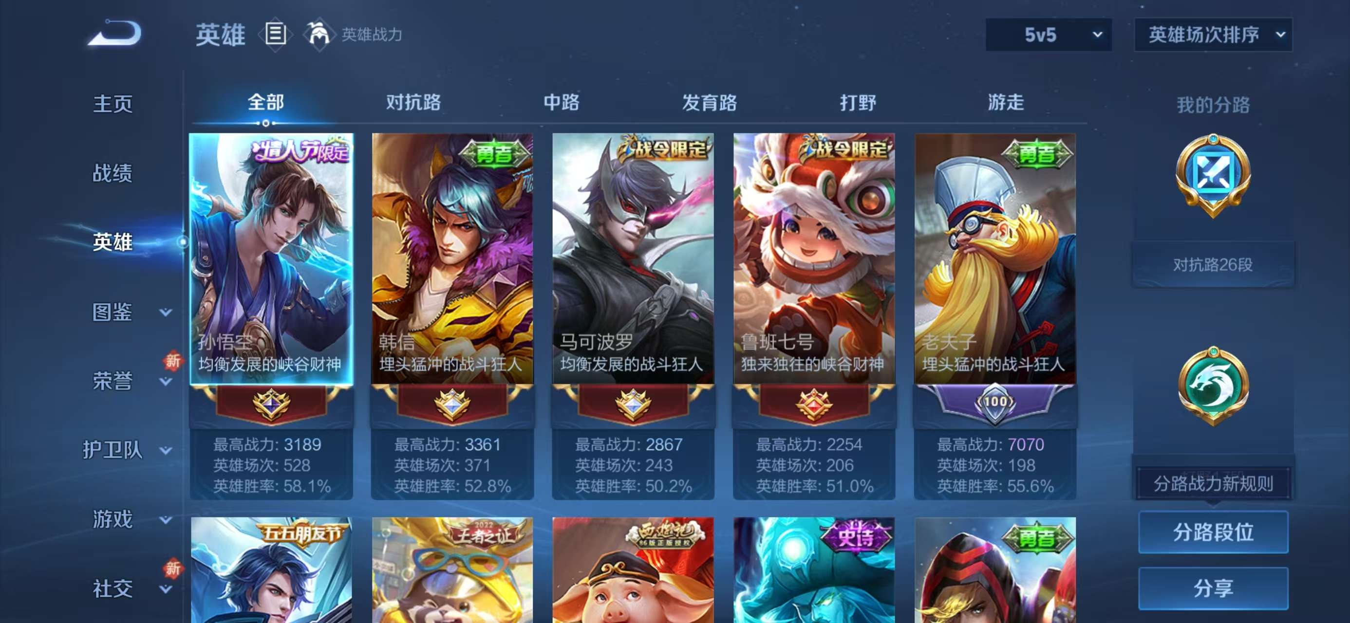 WZCMW415611王者荣耀账号详情图4