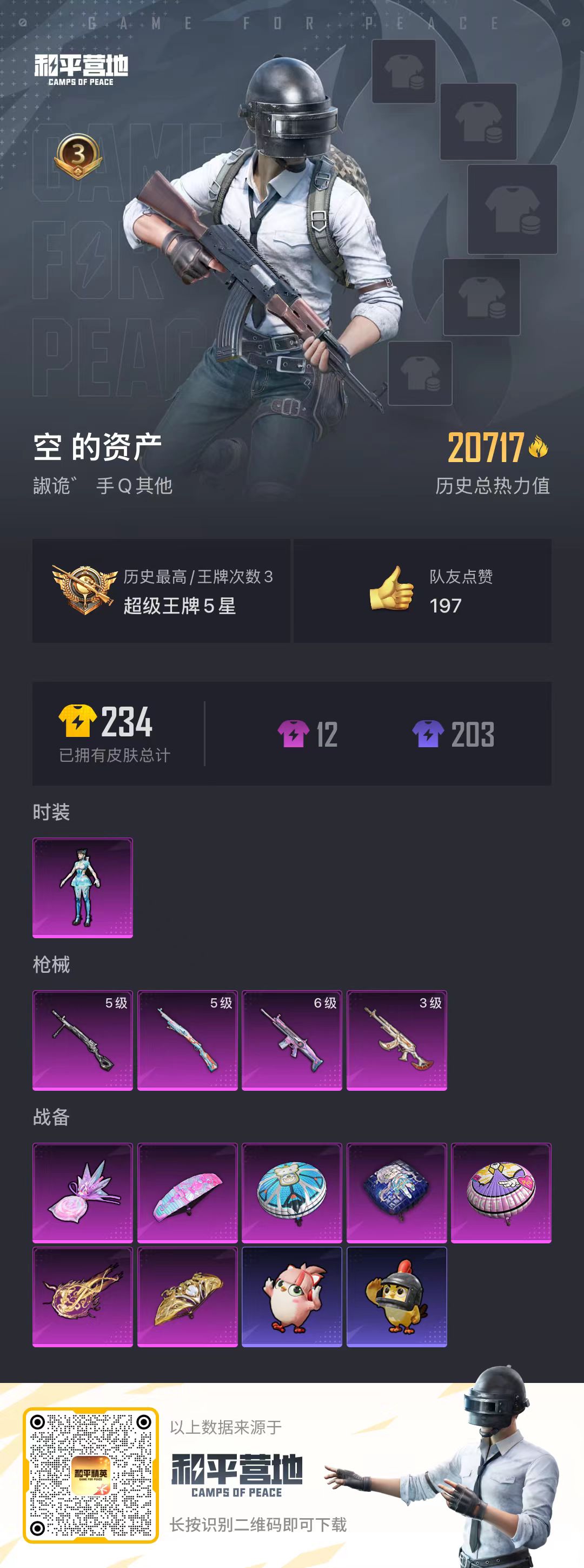 HPSJ3430443和平精英账号详情图5 HPSJ3430443和平精英账号详情图5