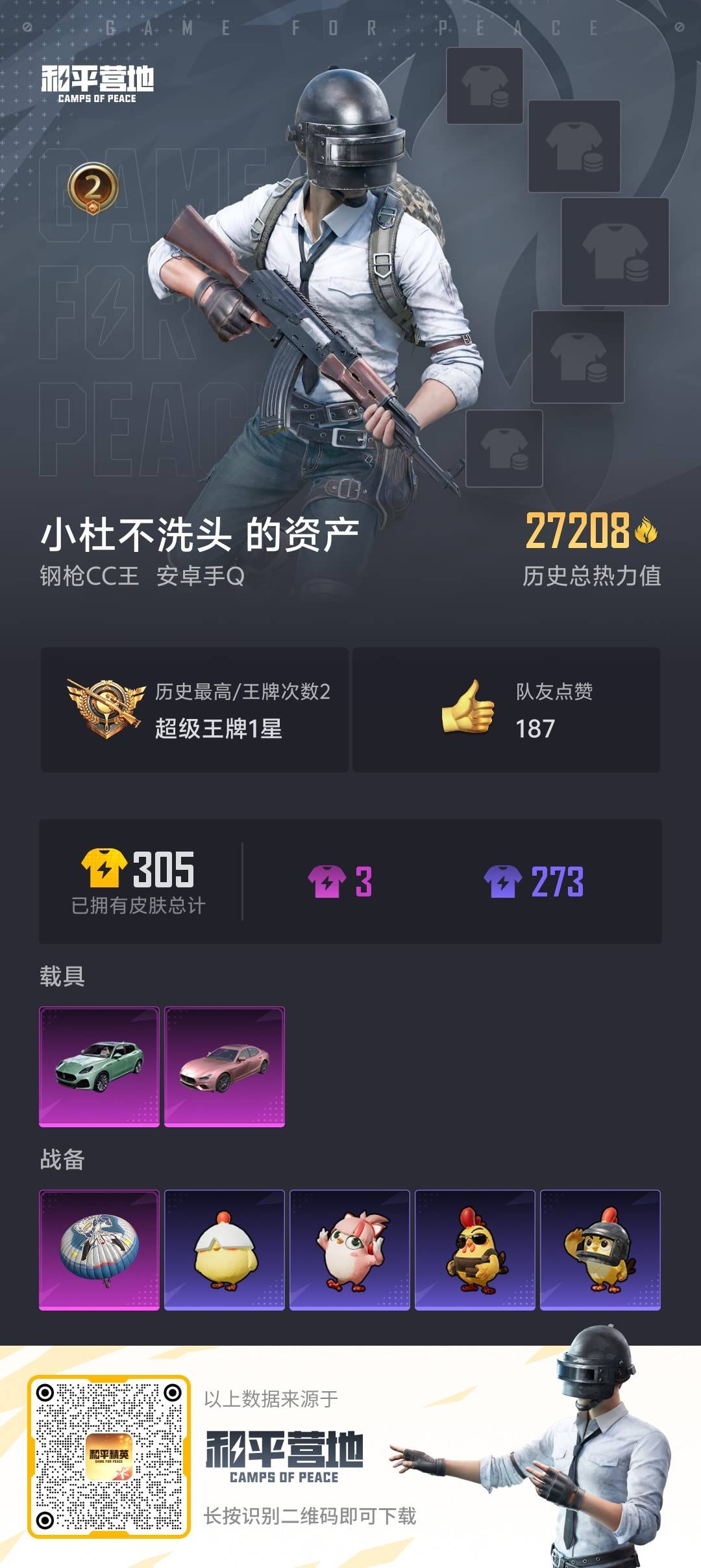 HPSJ3430407和平精英账号详情图3 HPSJ3430407和平精英账号详情图3