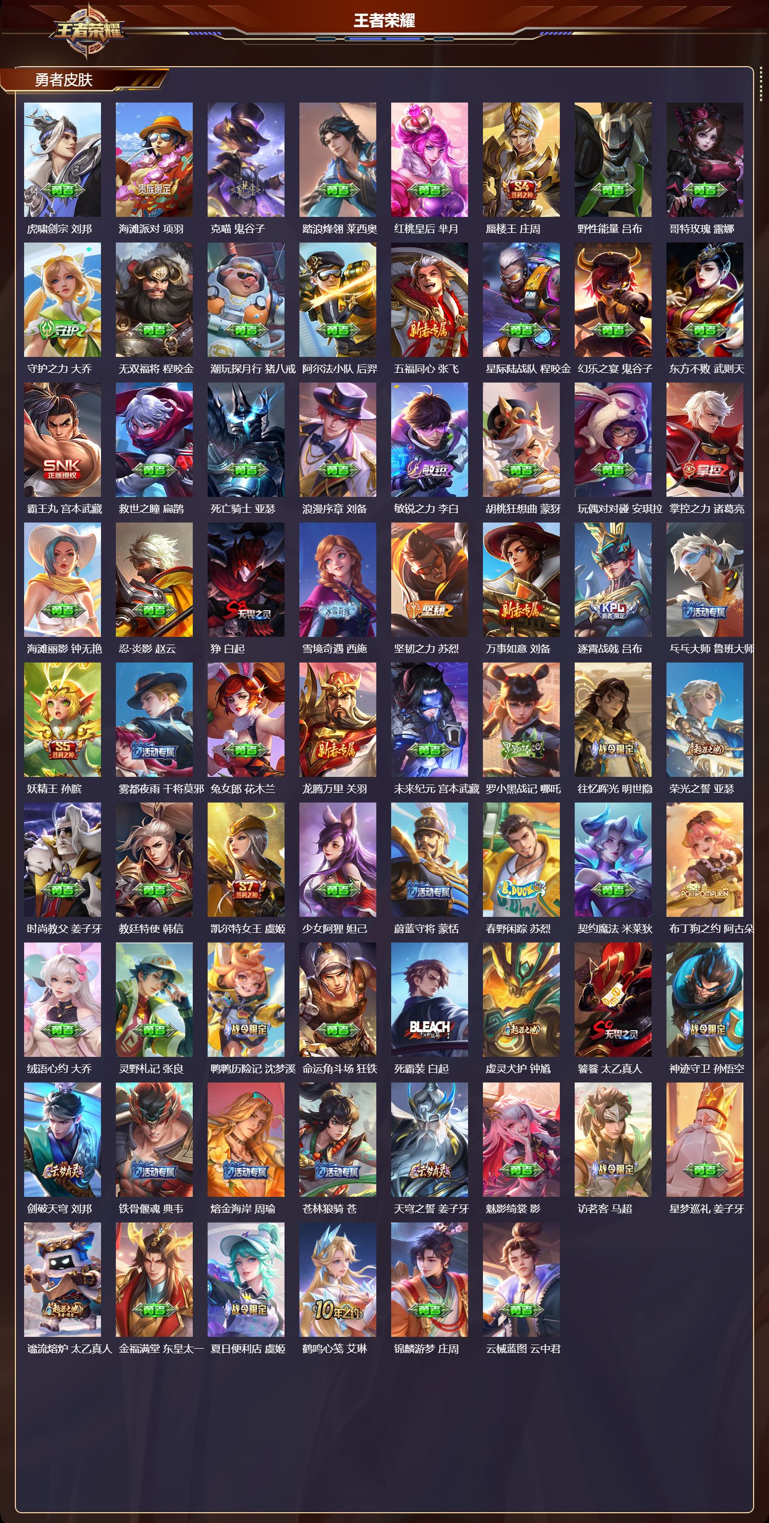 WZMK3426625王者荣耀账号详情图4 WZMK3426625王者荣耀账号详情图4