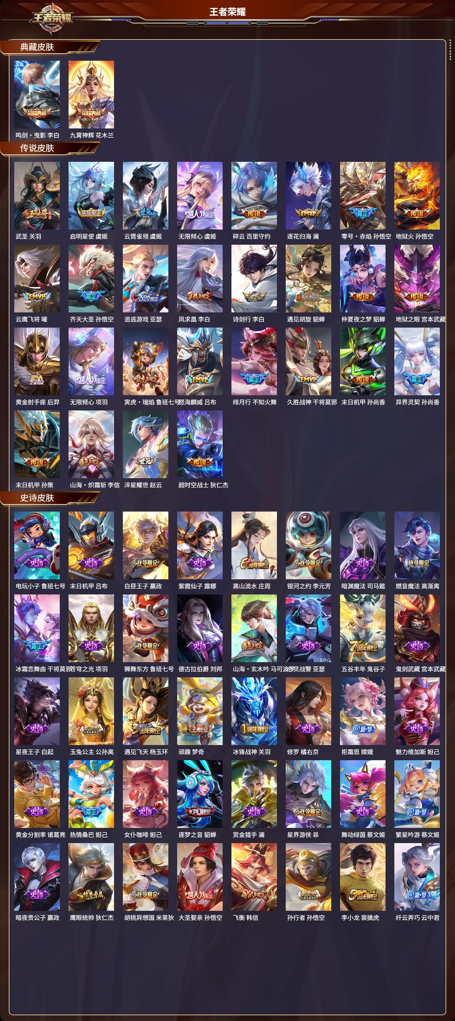 WZQM3421368王者荣耀账号详情图2 WZQM3421368王者荣耀账号详情图2