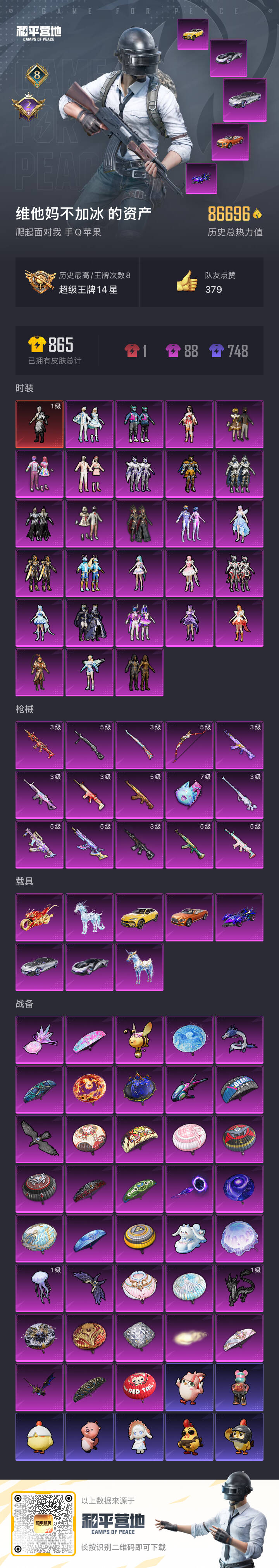 HPSJ3420496和平精英账号详情图3 HPSJ3420496和平精英账号详情图3