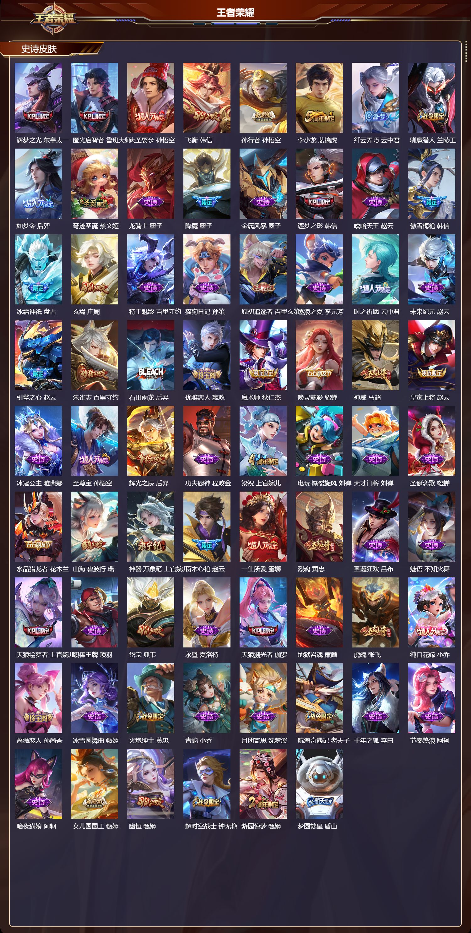 WZMK3426615王者荣耀账号详情图4