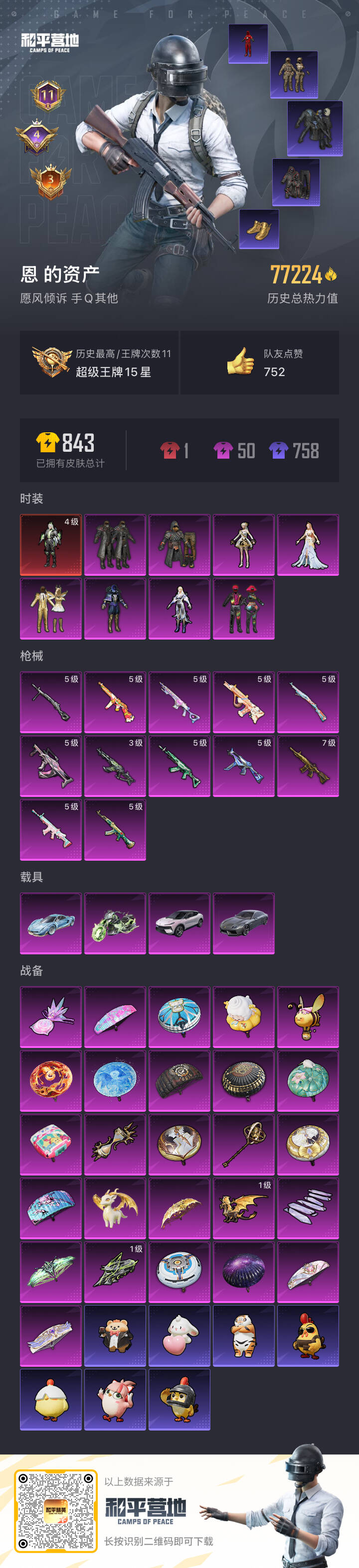 HPSJ3430427和平精英账号详情图5 HPSJ3430427和平精英账号详情图5