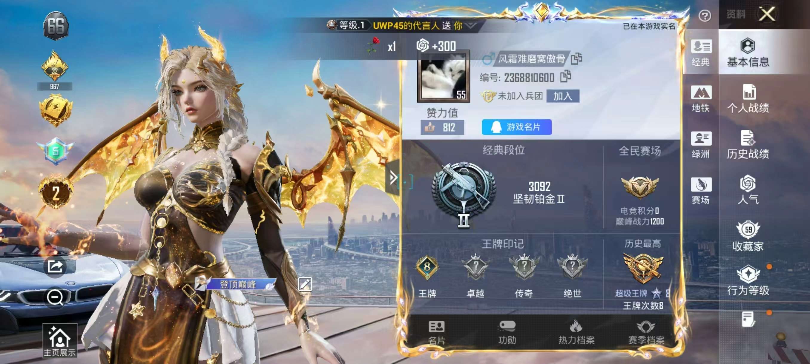 HPSJ3420555和平精英账号详情图2 HPSJ3420555和平精英账号详情图2