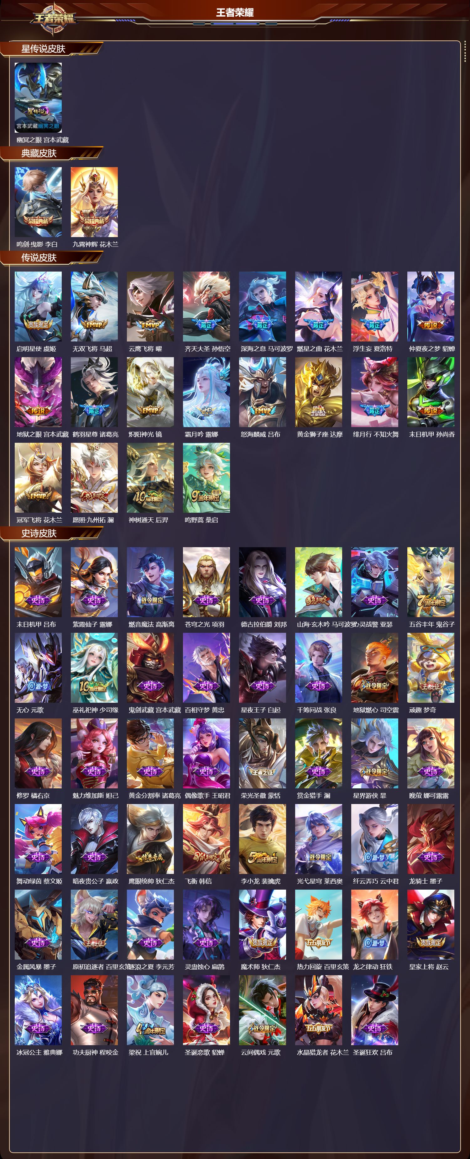 WZMK3426613王者荣耀账号详情图2 WZMK3426613王者荣耀账号详情图2