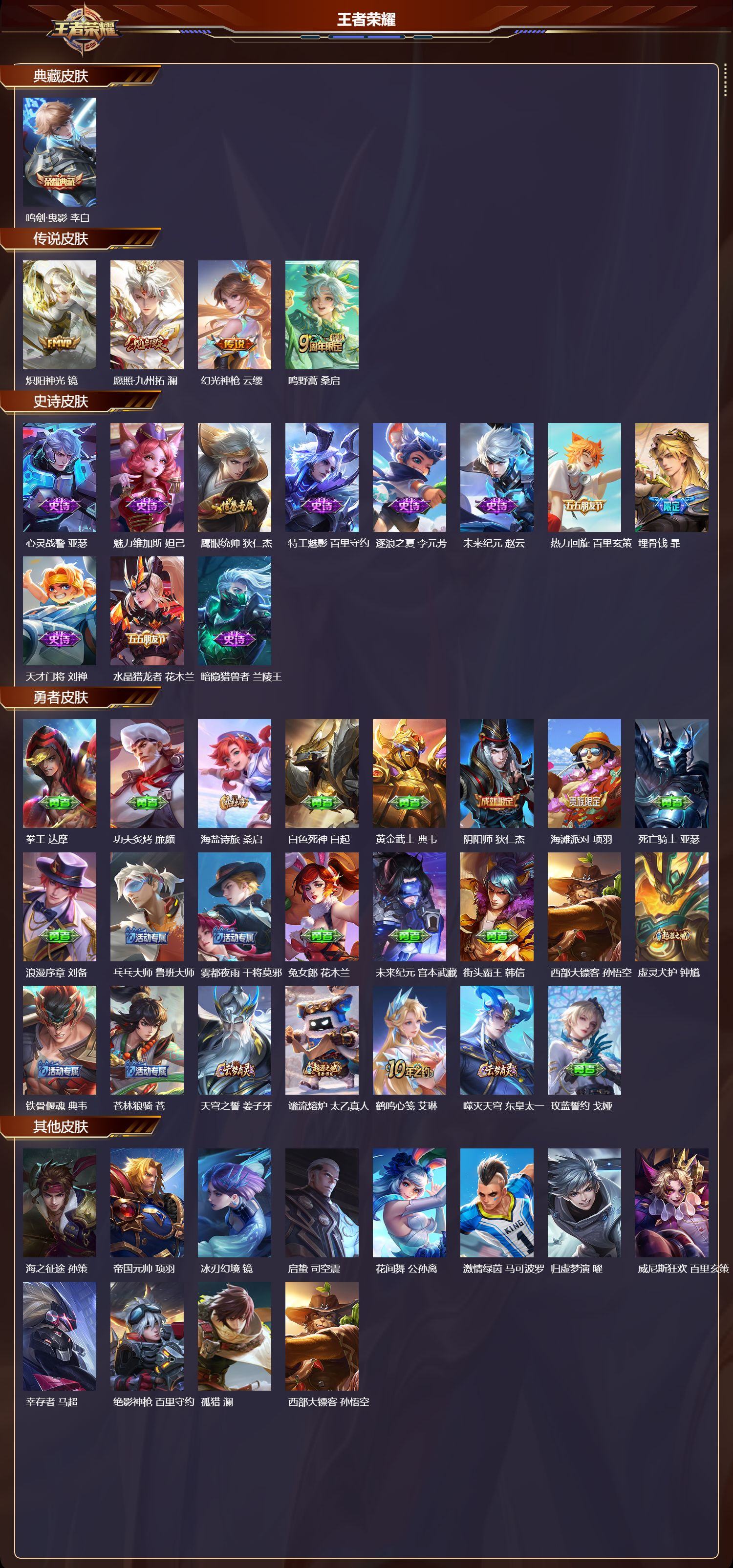 WZMK3474868王者荣耀账号详情图2