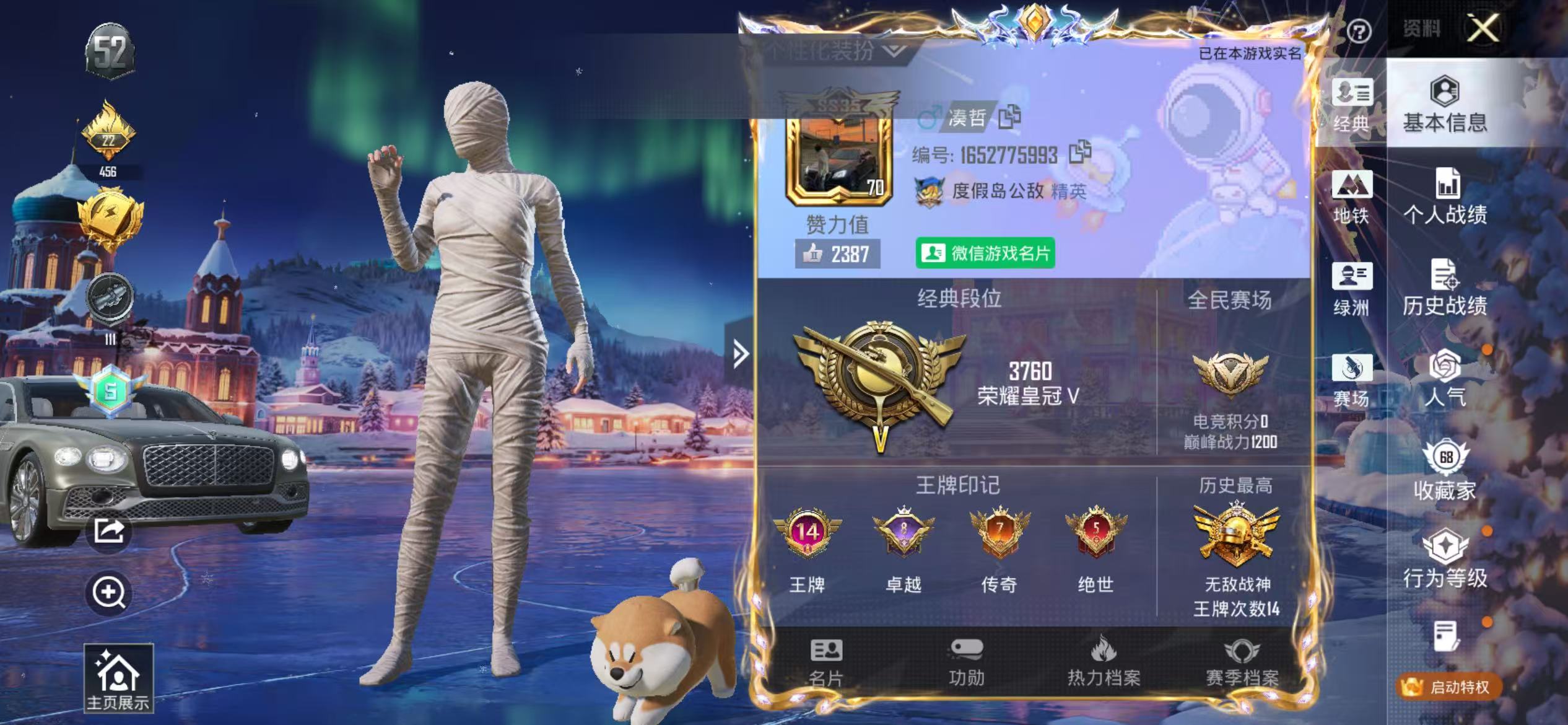 HPSJ3420934和平精英账号详情图2 HPSJ3420934和平精英账号详情图2