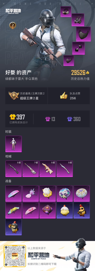 HPSJ3420521和平精英账号详情图2 HPSJ3420521和平精英账号详情图2