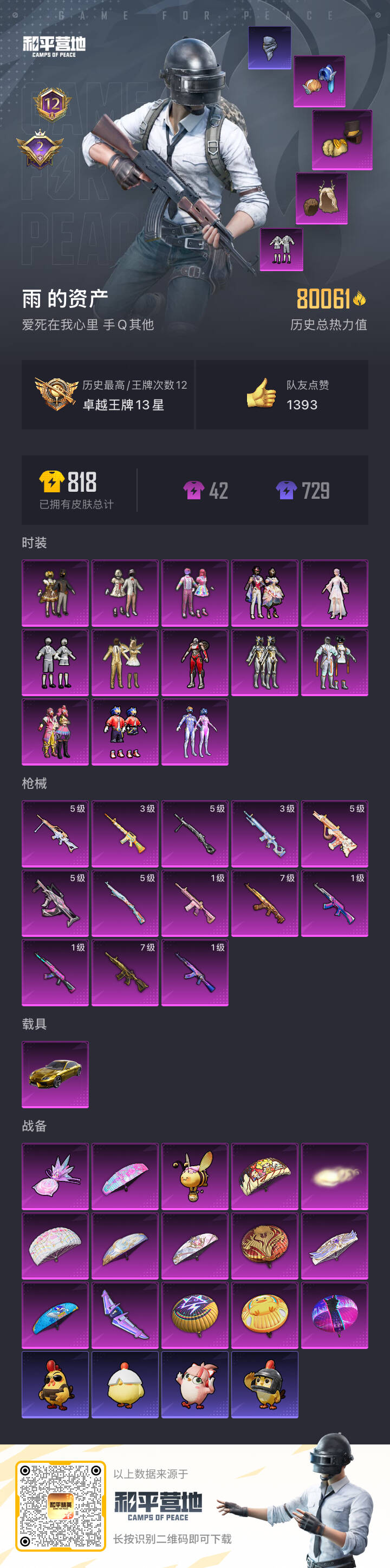 HPSJ3430398和平精英账号详情图4 HPSJ3430398和平精英账号详情图4