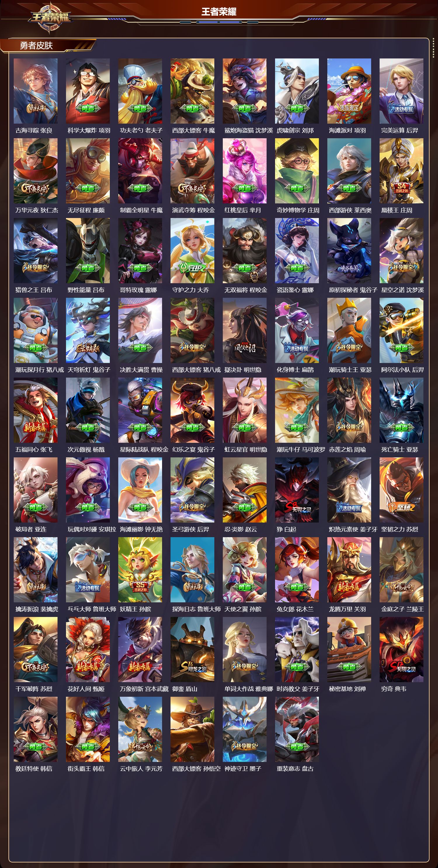 WZMK3426655王者荣耀账号详情图4 WZMK3426655王者荣耀账号详情图4