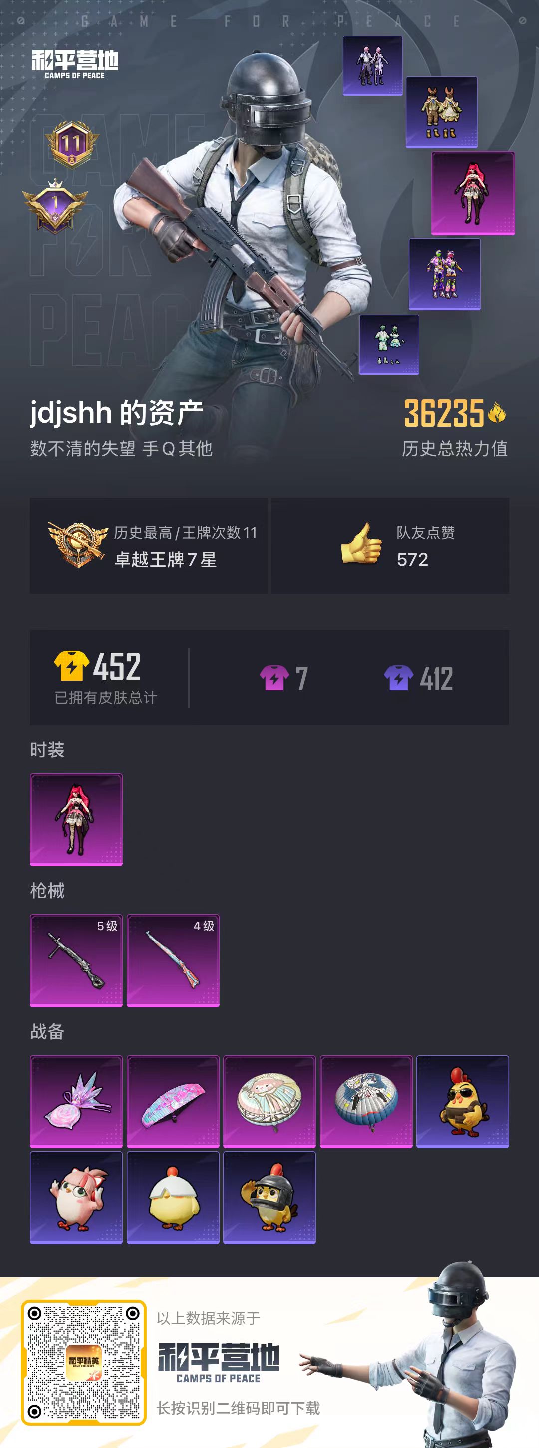 HPSJ3430409和平精英账号详情图3 HPSJ3430409和平精英账号详情图3