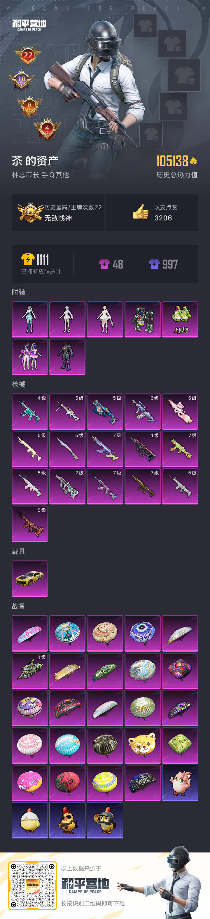 HPSJ3430389和平精英账号详情图2 HPSJ3430389和平精英账号详情图2