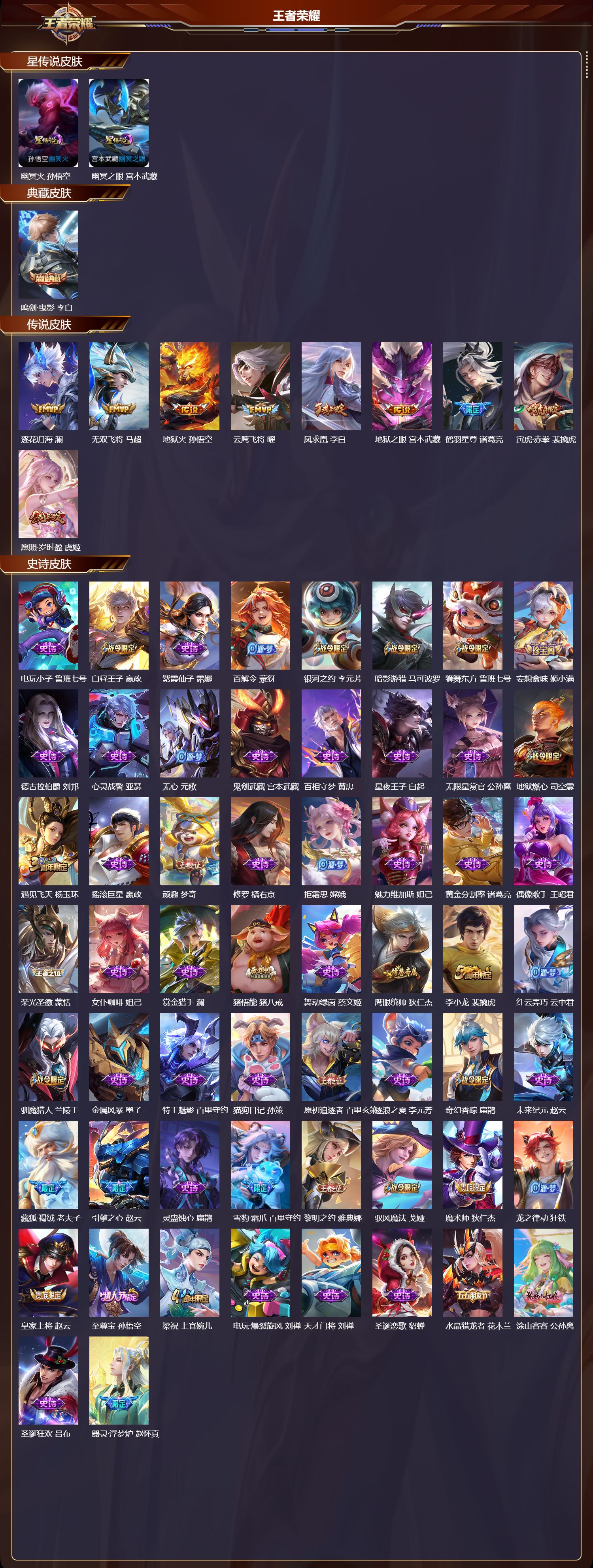 WZQM3474198王者荣耀账号详情图3